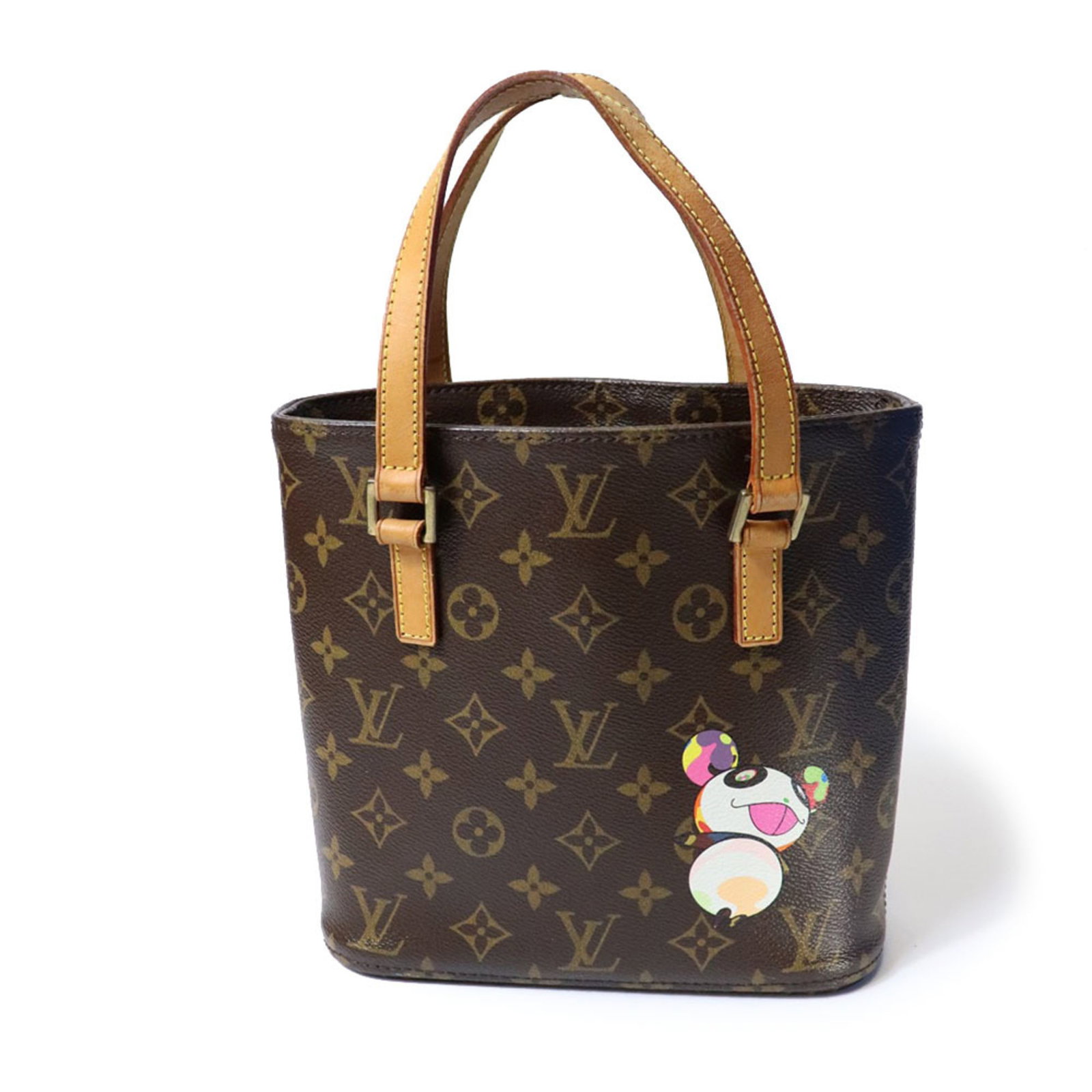 Louis Vuitton Monogram Handbag: Louis Vuitton Monogram Handbag Monogram pattern in brown, with iconic Monogram Panda design, adds a touch of classic elegance to this stylish handbag. Made from high-quality materials, its compact