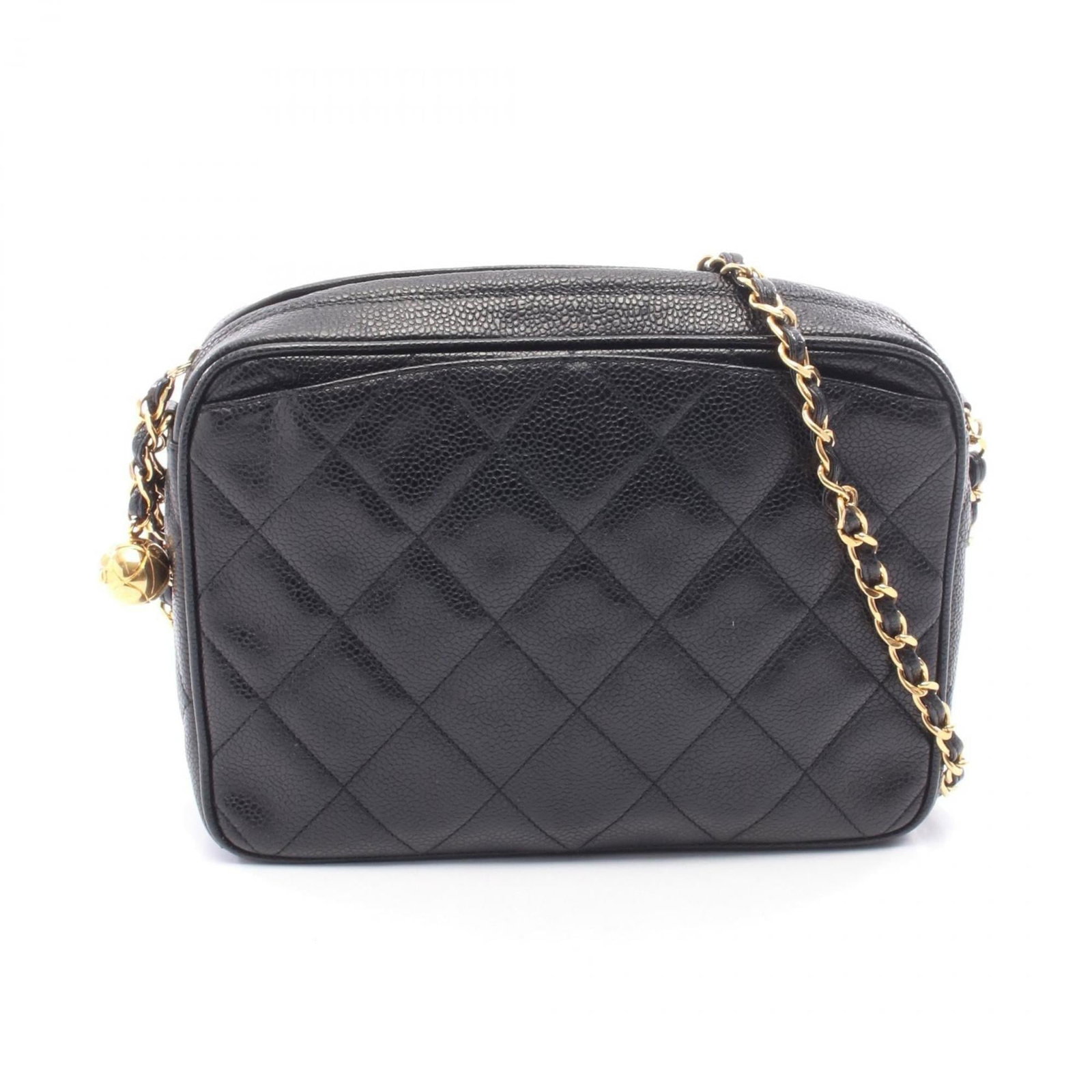 Shoulder Bag Leather Chanel: Shoulder Bag Leather Chanel Black leather shoulder bag from Chanel, featuring calfskin material and gold hardware. This 16.5cm x 23cm x 6cm bag is a stylish and compact accessory for everyday use.
