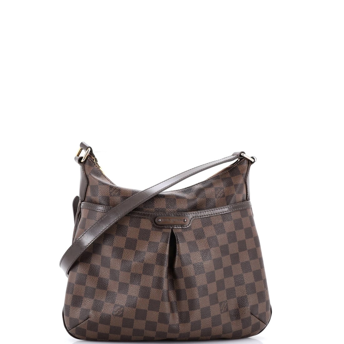Handbag Damier Bloomsbury Louis Vuitton: Handbag Damier Bloomsbury Louis Vuitton Brown canvas coated Louis Vuitton Damier Bloomsbury cross body bag with scuffs, edge wear, and minor creases on exterior. The bag features a sturdy gold and