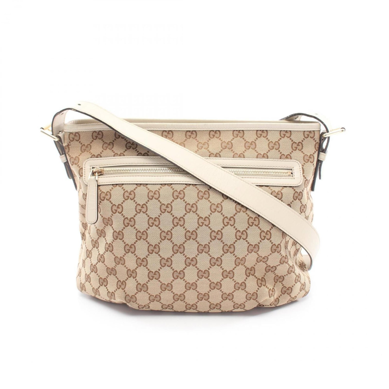 Shoulder Bag Gg Canvas Leather Handbag Gucci: Shoulder Bag Gg Canvas Leather Handbag Gucci Gucci's signature GG canvas and leather come together in this stylish shoulder bag, featuring a classic design with clean lines and a spacious interior.