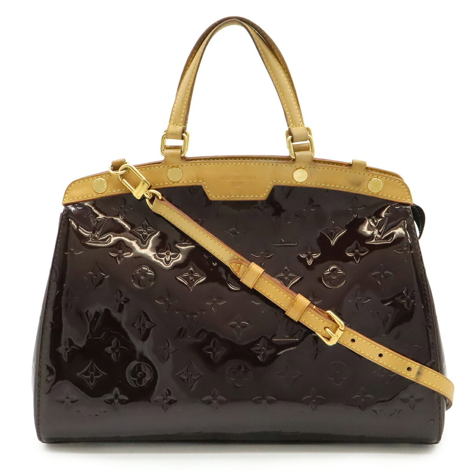 Louis Vuitton Handbag Shoulder Bag Tote Bag Monogram Vernis: Louis Vuitton Handbag Shoulder Bag Tote Bag Monogram Vernis Monogram Vernis adds a touch of elegance to this Louis Vuitton shoulder bag tote bag, featuring the iconic brand's signature pattern. With