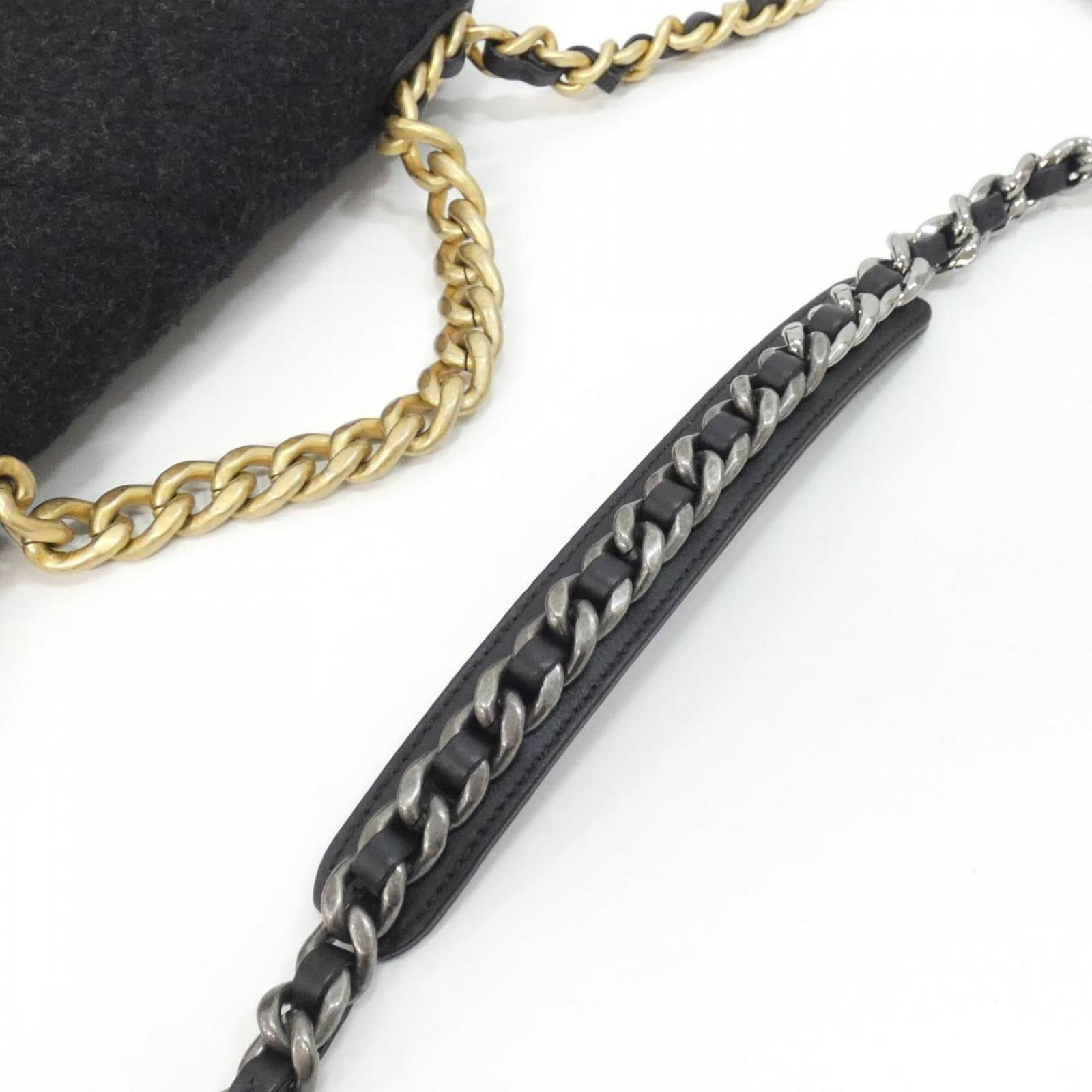 Shoulder Bag Wool Chanel - 8