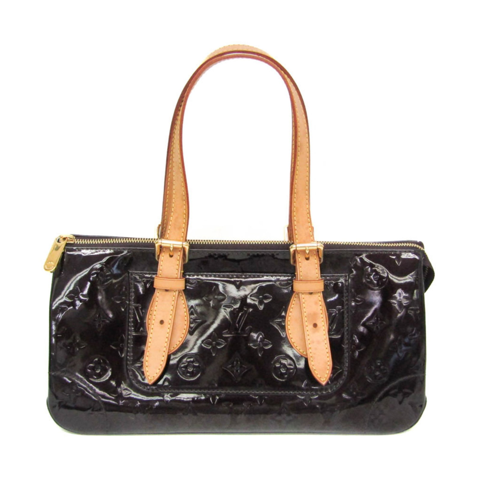 Vernis Monogram Louis Vuitton Shoulder Bag: Vernis Monogram Louis Vuitton Shoulder Bag Rosewood Avenue M93510, a stunning Monogram Vernis shoulder bag from Louis Vuitton, boasts a rich Amarante color and sleek design. With its spacious open