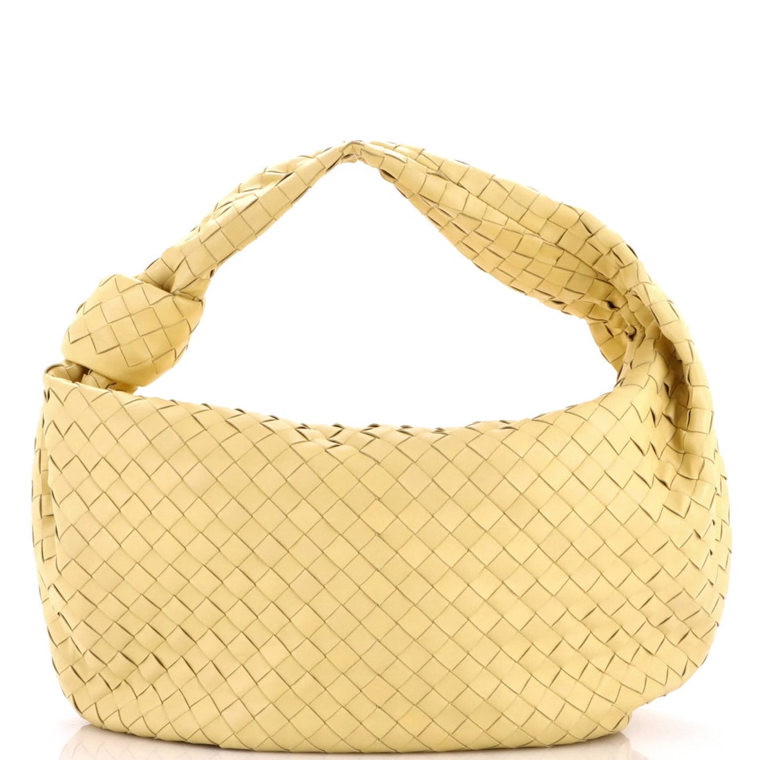 Veneta Bottega Hobo BV Intrecciato Medium Nappa: Veneta Bottega Hobo BV Intrecciato Medium Nappa Yellow Bottega Veneta BV Jodie Hobo Intrecciato Nappa Medium features a classic design with a medium size, measuring 7" handle drop, 11" height, 18"