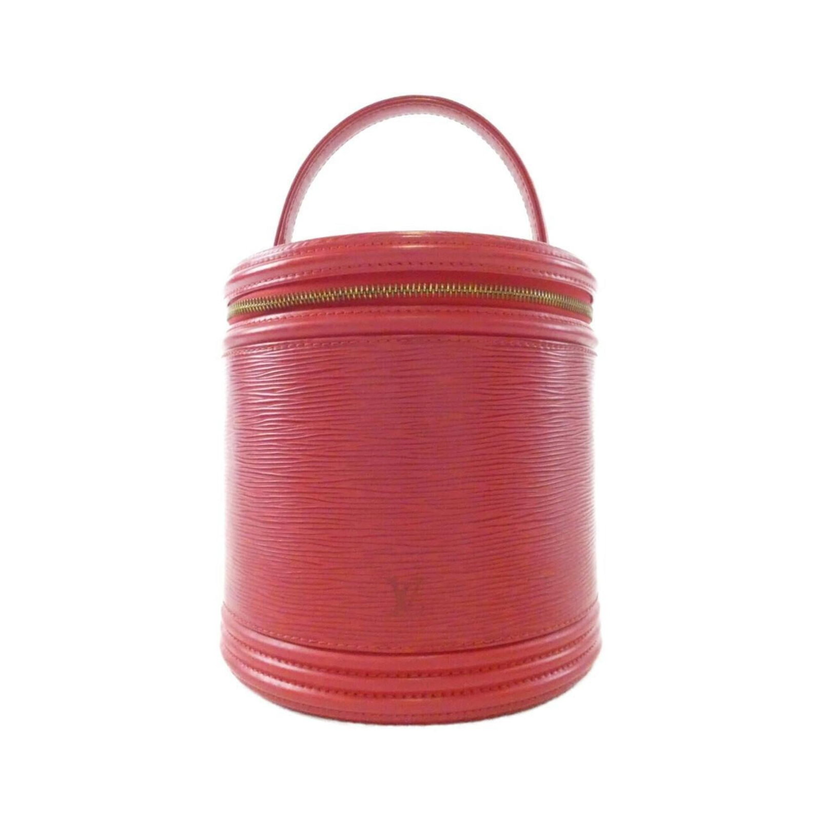 Handbag Leather Louis Vuitton: Handbag Leather Louis Vuitton Red Louis Vuitton Calfskin Handbag. Made from high-quality leather, this iconic handbag features a distinctive red color and a classic design. With its compact size and
