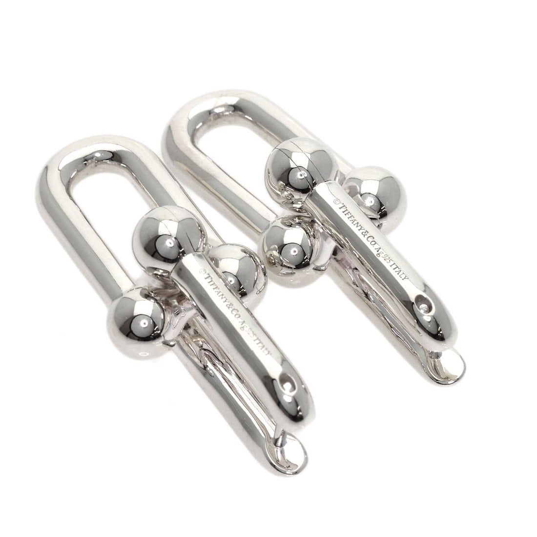 Tiffany Co Hardware Silver Earring - 2