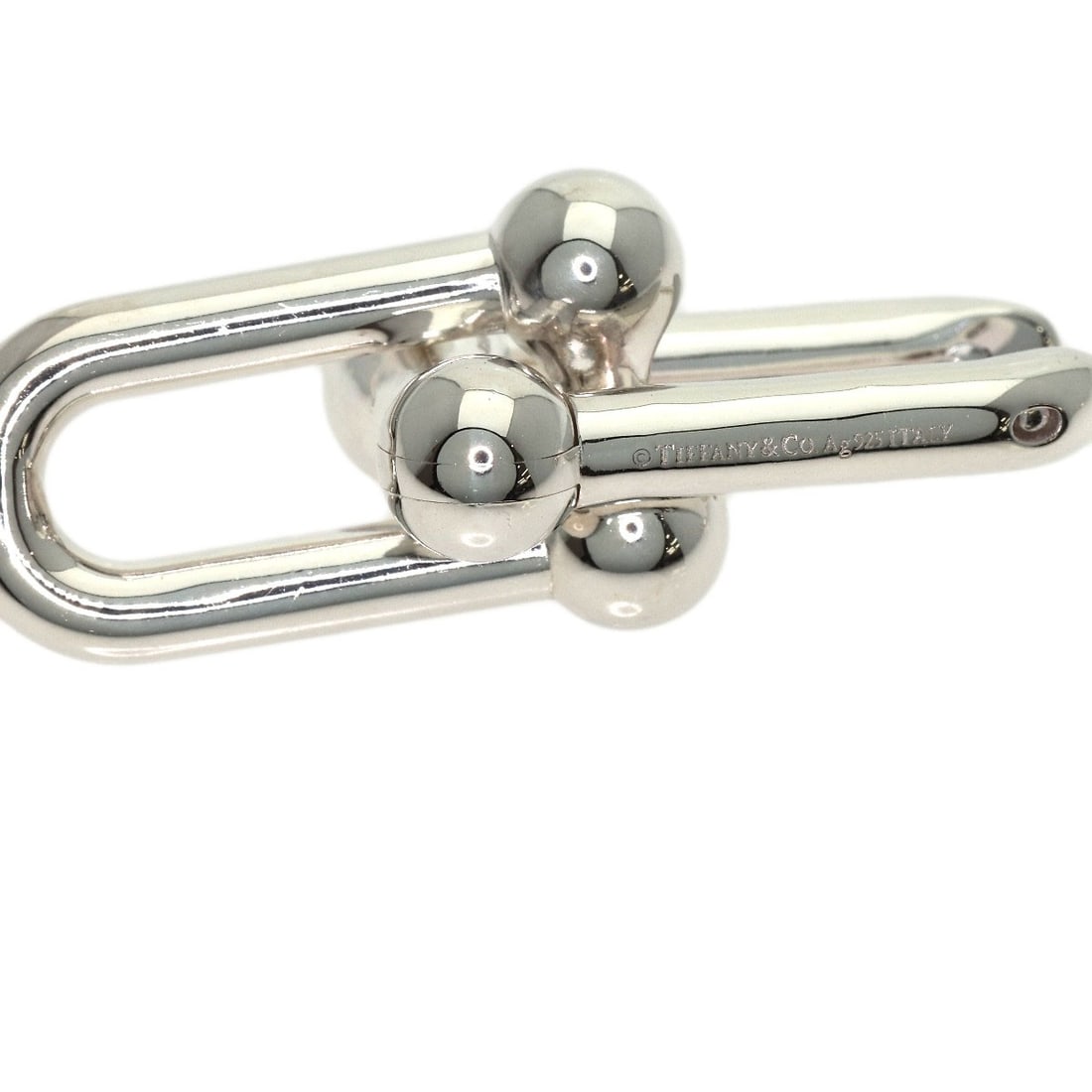 Tiffany Co Hardware Silver Earring - 4