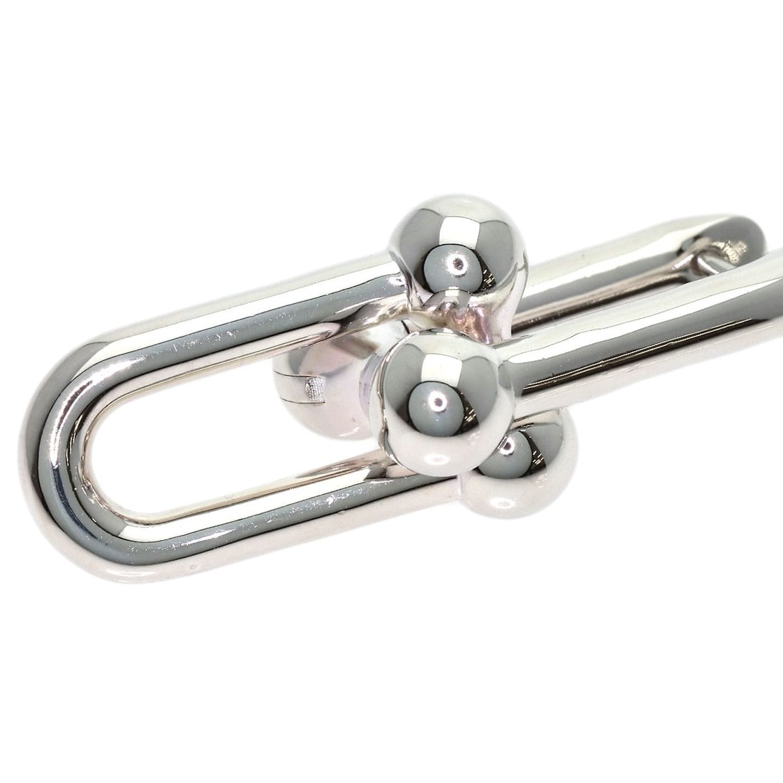 Tiffany Co Hardware Silver Earring - 6