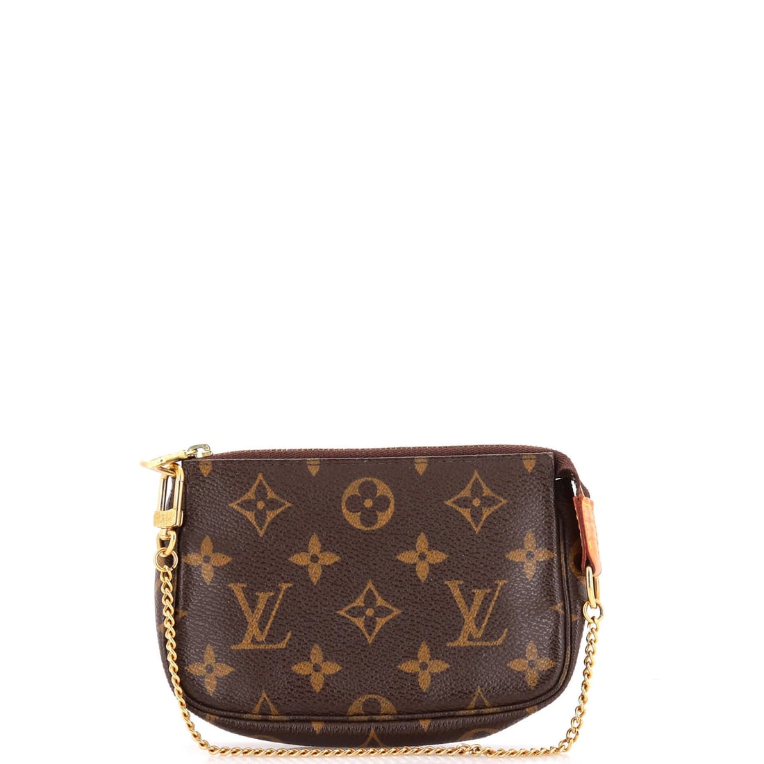 Louis Vuitton Pochette Accessoires Monogram Canvas Mini: Louis Vuitton Pochette Accessoires Monogram Canvas Mini The Louis Vuitton Pochette Accessoires Monogram Canvas Mini is a stylish mini clutch with a classic design. Measuring 7.5" in handle drop and