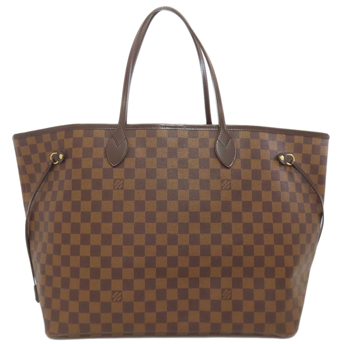 Damier Canvas Neverfull Old Tote Bag Louis Vuitton N51106: Damier Canvas Neverfull Old Tote Bag Louis Vuitton N51106 Brown Damier canvas tote bag from LOUIS VUITTON, featuring the iconic Damier pattern. This classic style is made from high-quality canvas and