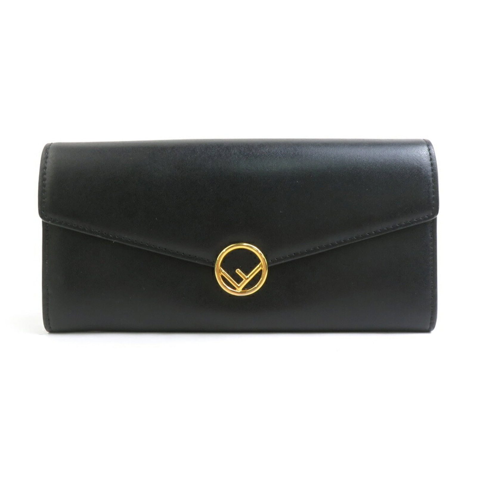 Long Fendi Wallet Leather Bi: Long Fendi Wallet Leather Bi Fendi Country of Origin: Italy, this long wallet features a sleek black leather design with a bi-fold structure, measuring 9cm x 18.5cm x 2cm. The item bears a signature, 