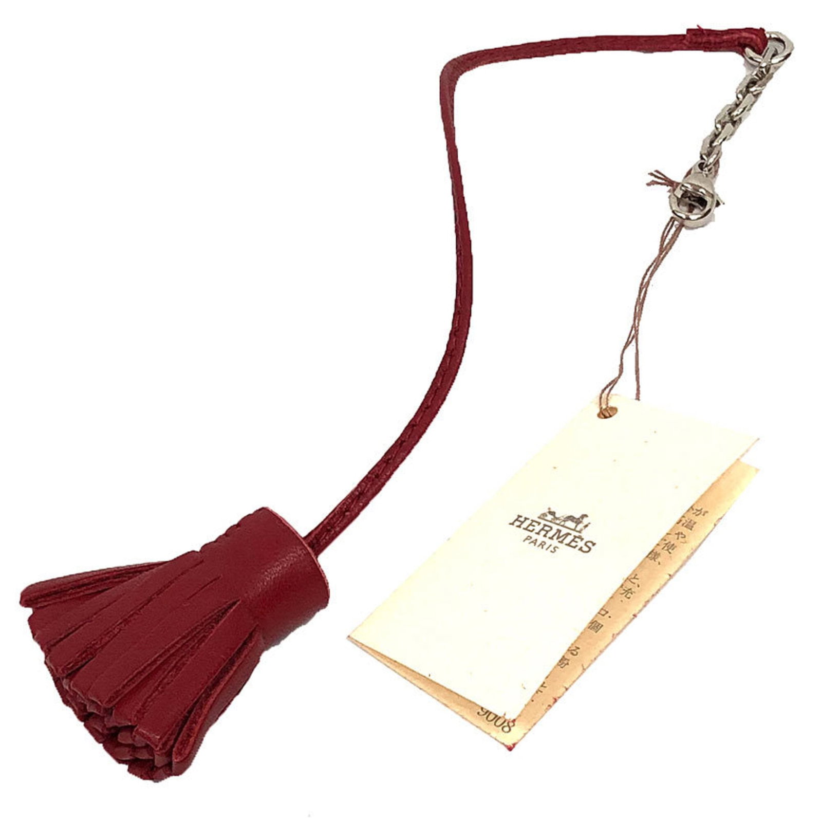 Cheetah Pompom Bookmark Agneau Milo Hermes Red 20 Carmen: Cheetah Pompom Bookmark Agneau Milo Hermes Red 20 Carmen Agneau Milo Hermes Red Cheetah Pompom Bookmark measures 205.00mm x 8.07''. Item Specifics: Brand: Hermes Color: Red color Material: Agneau Milo