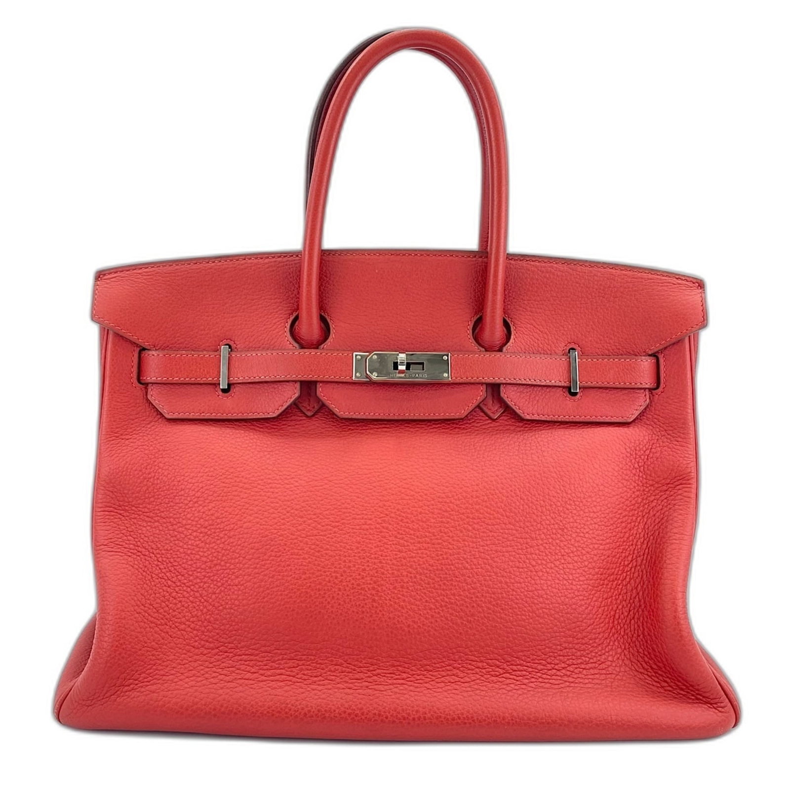 Handbag Hermes: Handbag Hermes This stunning red Herm?s Birkin handbag boasts a sleek design and premium materials, measuring 26cm x 35cm x 20cm. Its signature 11cm drop handle adds a touch of sophistication, making 