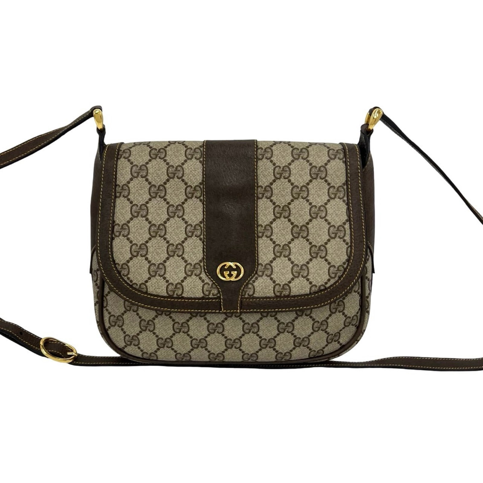 Shoulder Bag Leather Pvc Gucci Pochette: Shoulder Bag Leather Pvc Gucci Pochette This Gucci Pochette shoulder bag features a unique combination of leather and PVC materials, adding a touch of modernity to its classic design. Measuring 21cm