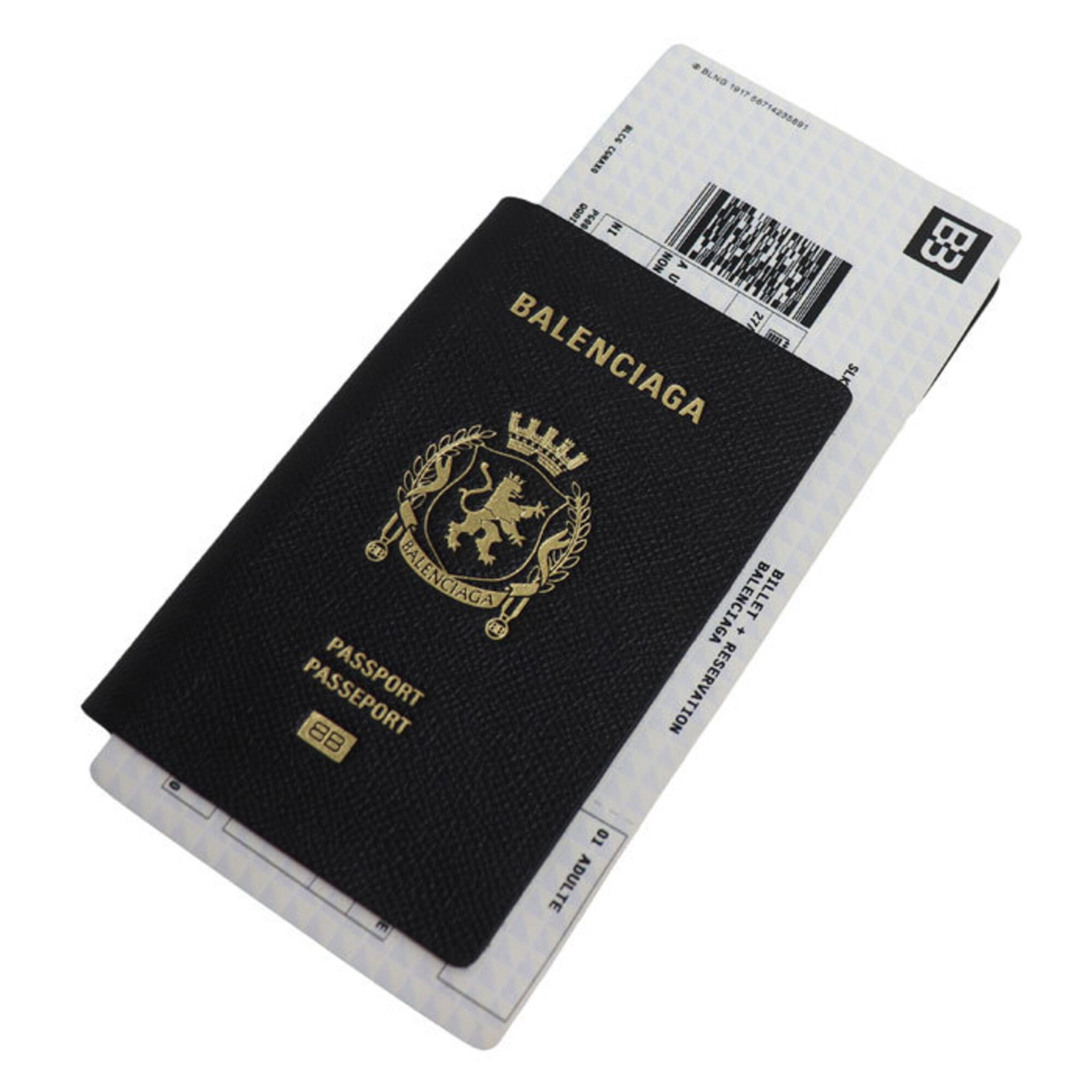 Long Wallet Leather Bi Fold Balenciaga: Long Wallet Leather Bi Fold Balenciaga Balenciaga Country of Origin: France, Material: Leather, Color: Black, Size: 10.5cm x 20cm x 1.5cm. This long wallet features a bi-fold design made from