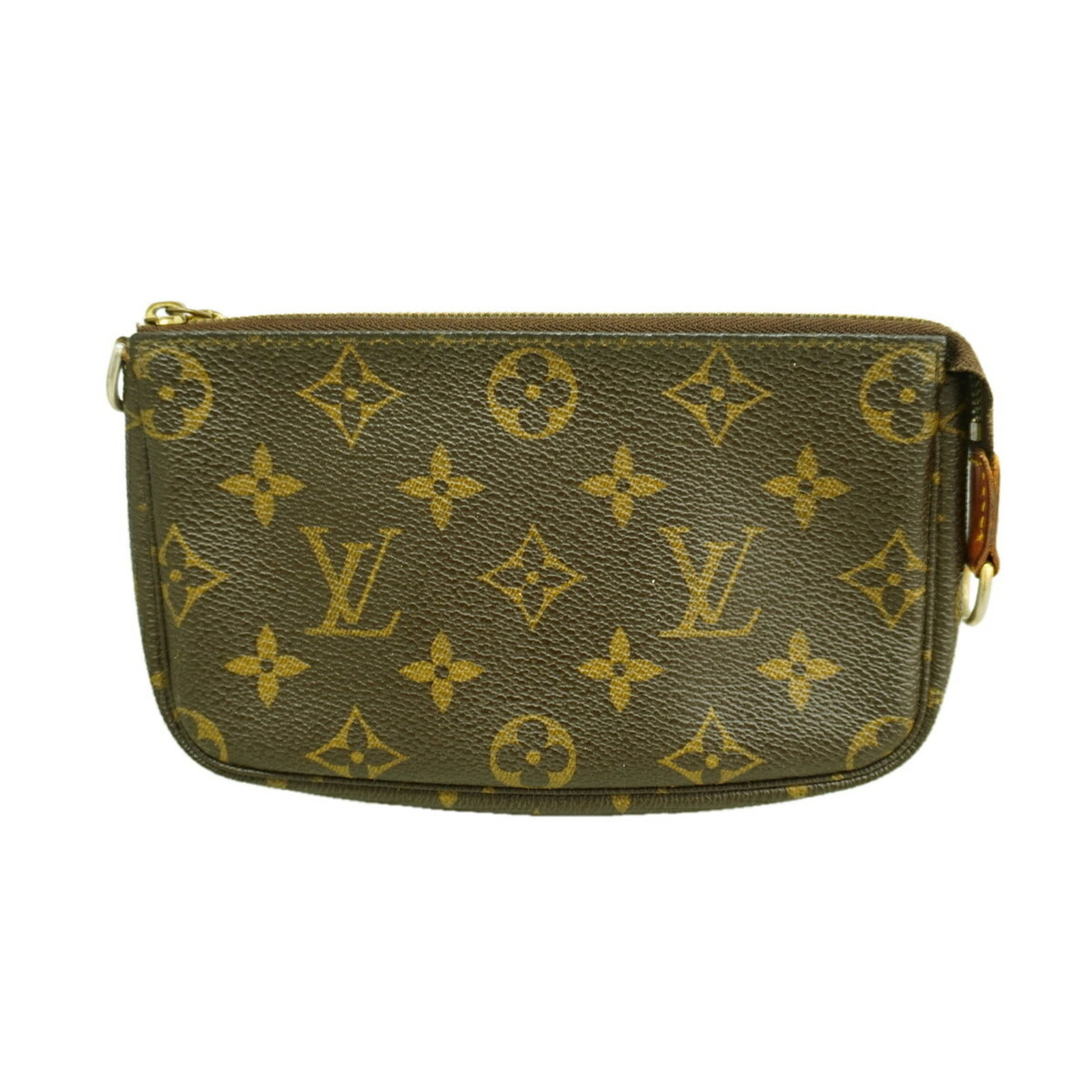 Louis Vuitton Pouch: Louis Vuitton Pouch Brown Louis Vuitton Pouch with precise measurements, 10cm x 17cm x 3cm, perfect for everyday carry. This stylish pouch features the iconic Louis Vuitton design, showcasing the