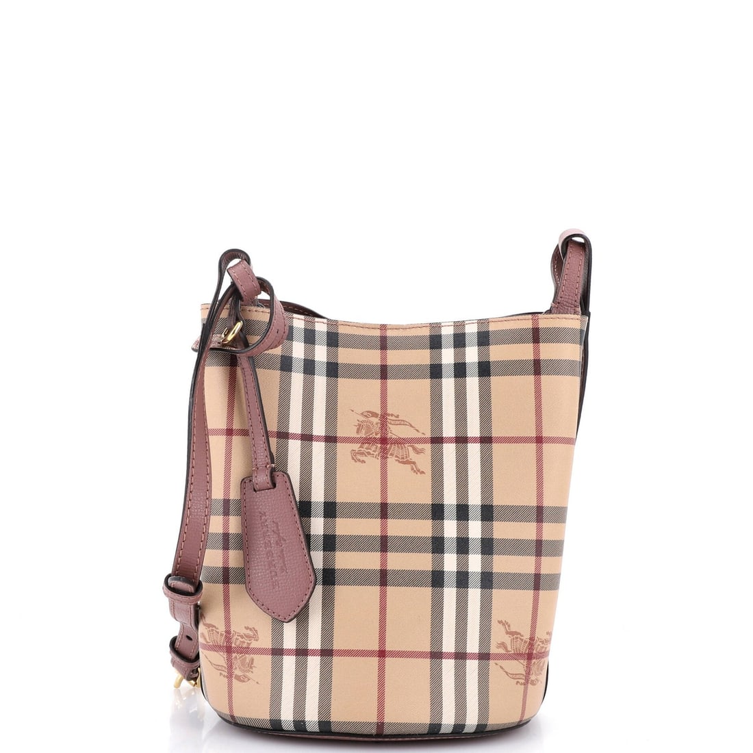 Small Coated Canvas Bucket Bag Lorne Haymarket Burberry: Small Coated Canvas Bucket Bag Lorne Haymarket Burberry Small Coated Canvas Bucket Bag Lorne Haymarket Burberry. This Brown Canvas Coated Bucket Bag features a classic design with minor creases and