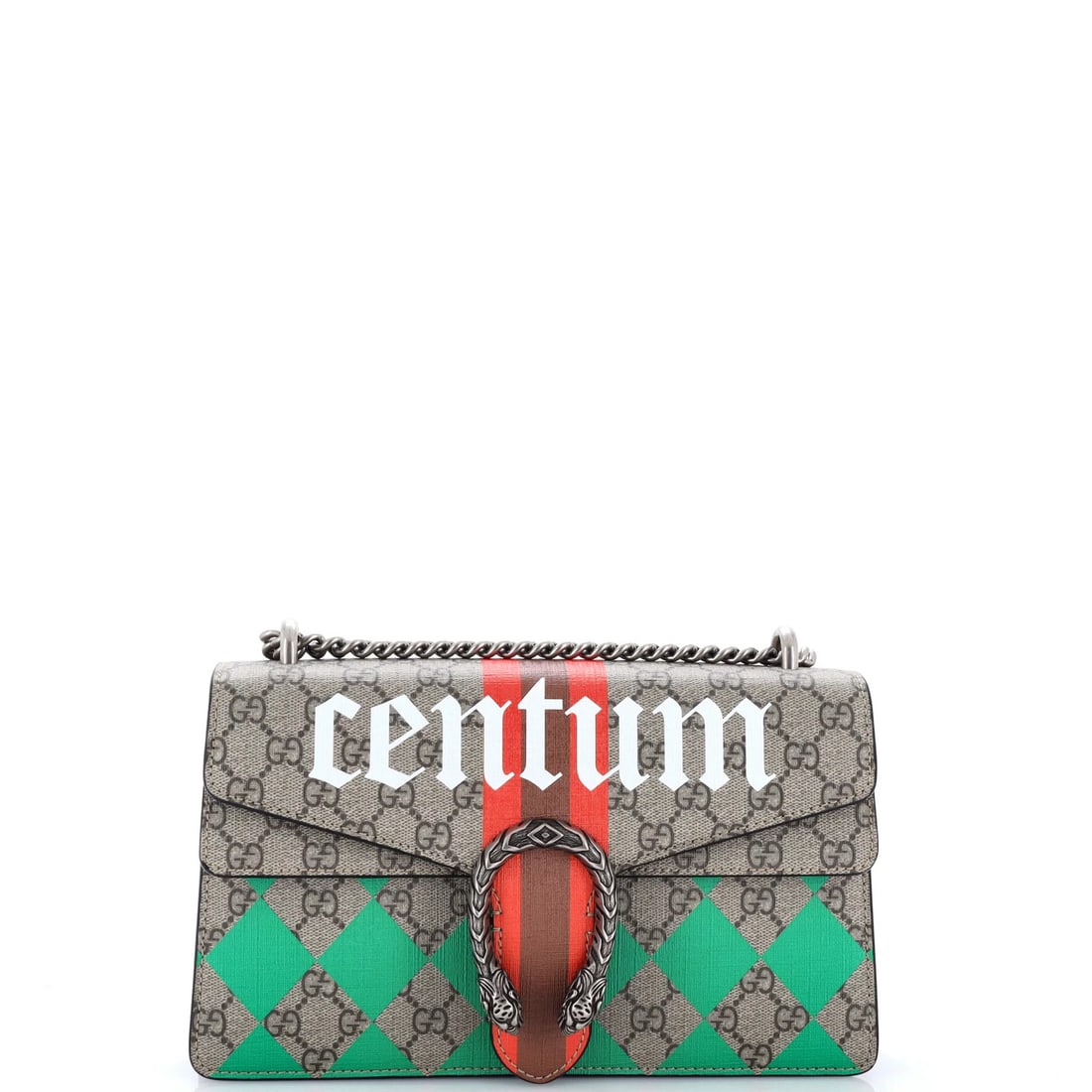 Small GG Coated Printed Dionysus Bag Gucci: Small GG Coated Printed Dionysus Bag Gucci Small GG Coated Printed Dionysus Bag Gucci - Excellent Condition.This small Dionysus bag from Gucci features a striking print and GG Coated canvas exterior, 