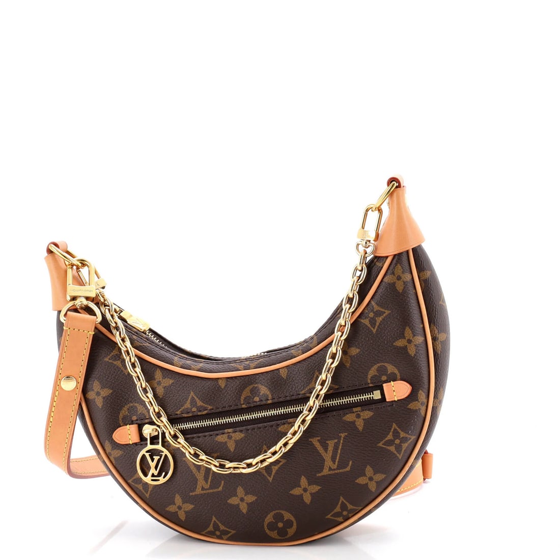 Loop Handbag Monogram Canvas Louis Vuitton: Loop Handbag Monogram Canvas Louis Vuitton This Louis Vuitton Loop Handbag features a classic monogram canvas design in brown, with a sturdy canvas coated exterior and gold hardware. The bag boasts a