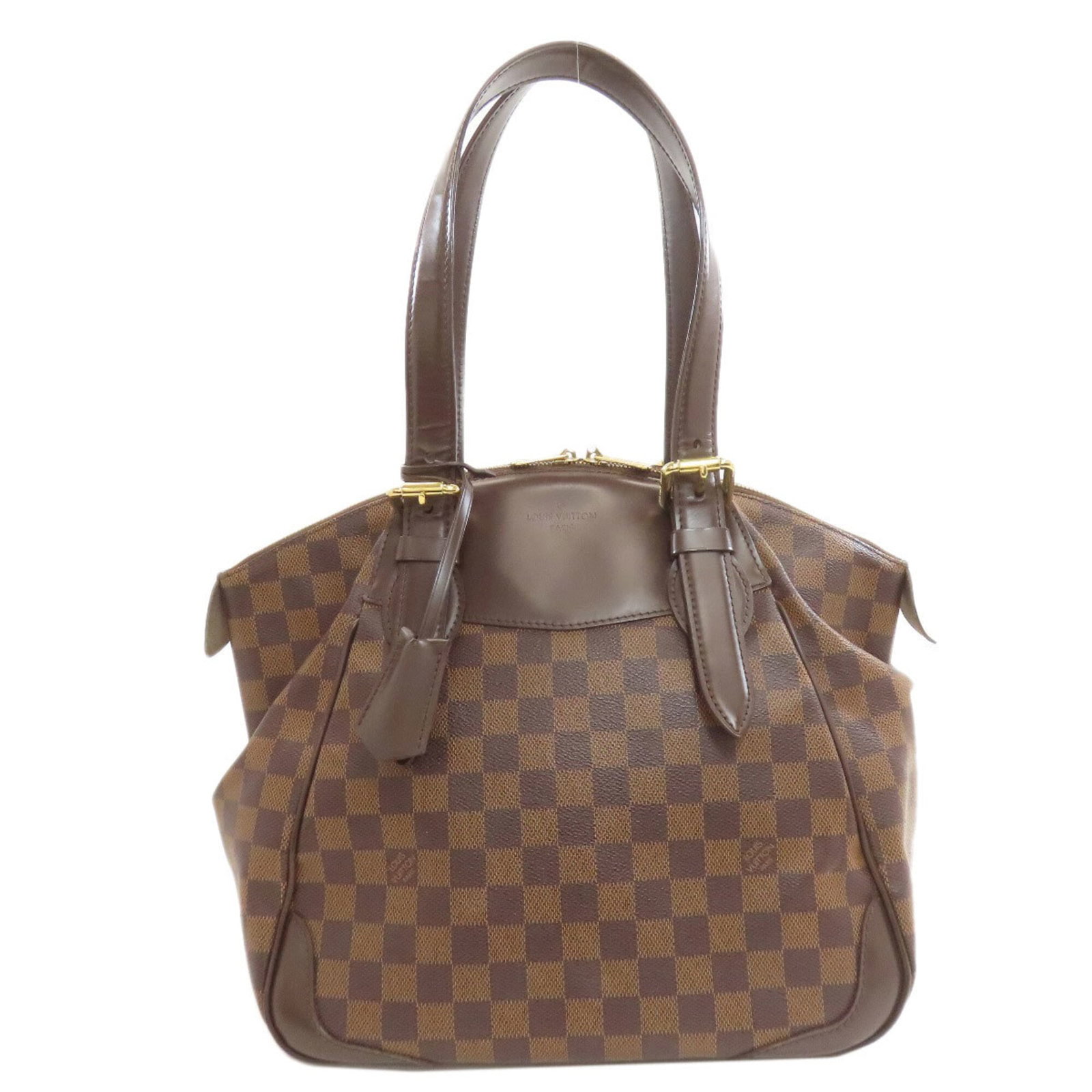 Damier Canvas Louis Vuitton Tote: Damier Canvas Louis Vuitton Tote Damier Canvas Louis Vuitton Tote is made from high-quality Damier Canvas material, a classic and iconic design element of the brand. This tote bag features a timeless