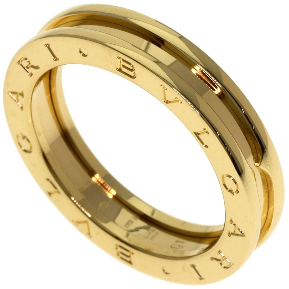 Bvlgari B.Zero1 1 Band #61 Ring K18 Yellow Gold: Bvlgari B.Zero1 1 Band #61 Ring K18 Yellow Gold K18 Yellow Gold BVLGARI B.Zero1 1 Band #61 Ring is a statement piece featuring a signature from the renowned Italian luxury brand. Crafted from 18k