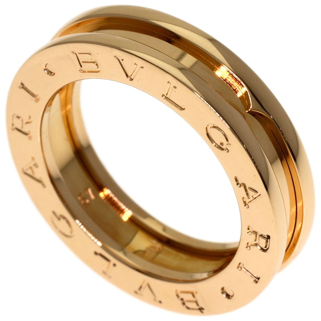 Bvlgari B.Zero1 1 Band #49 Ring K18 Pink Gold: Bvlgari B.Zero1 1 Band #49 Ring K18 Pink Gold K18 Pink Gold Bvlgari B.Zero1 1 Band #49 Ring is a luxurious piece featuring 18k pink gold construction. This ring showcases the brand's signature style