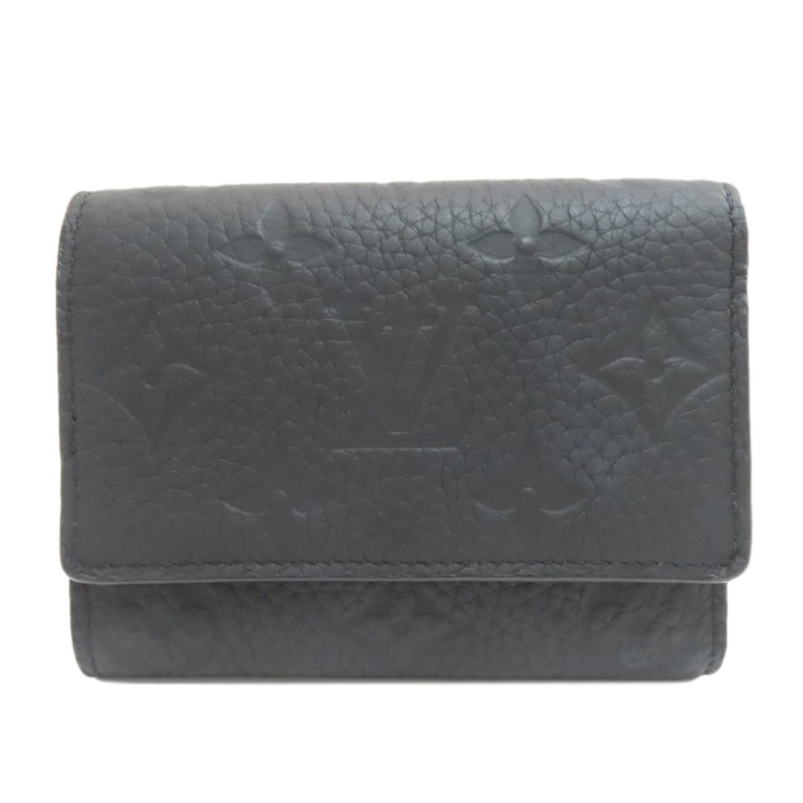 Louis Vuitton Wallet (Tri-Fold) Leather: Louis Vuitton Wallet (Tri-Fold) Leather Tri-fold leather wallet from Louis Vuitton, featuring iconic Taurillon leather and classic monogram design. Made with premium leather, this wallet measures 9cm 