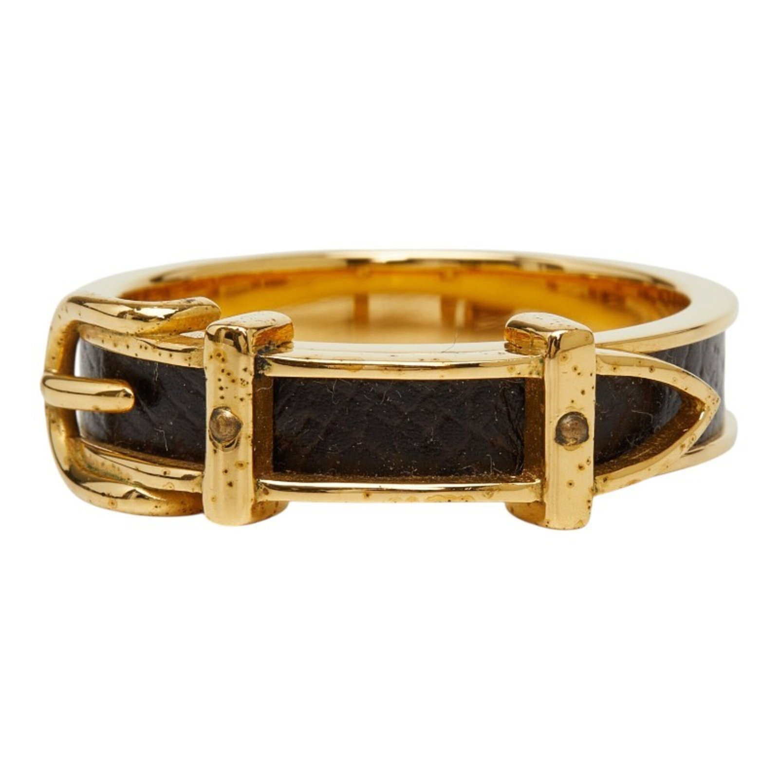 Hermes Leather Scarf Ring - 2