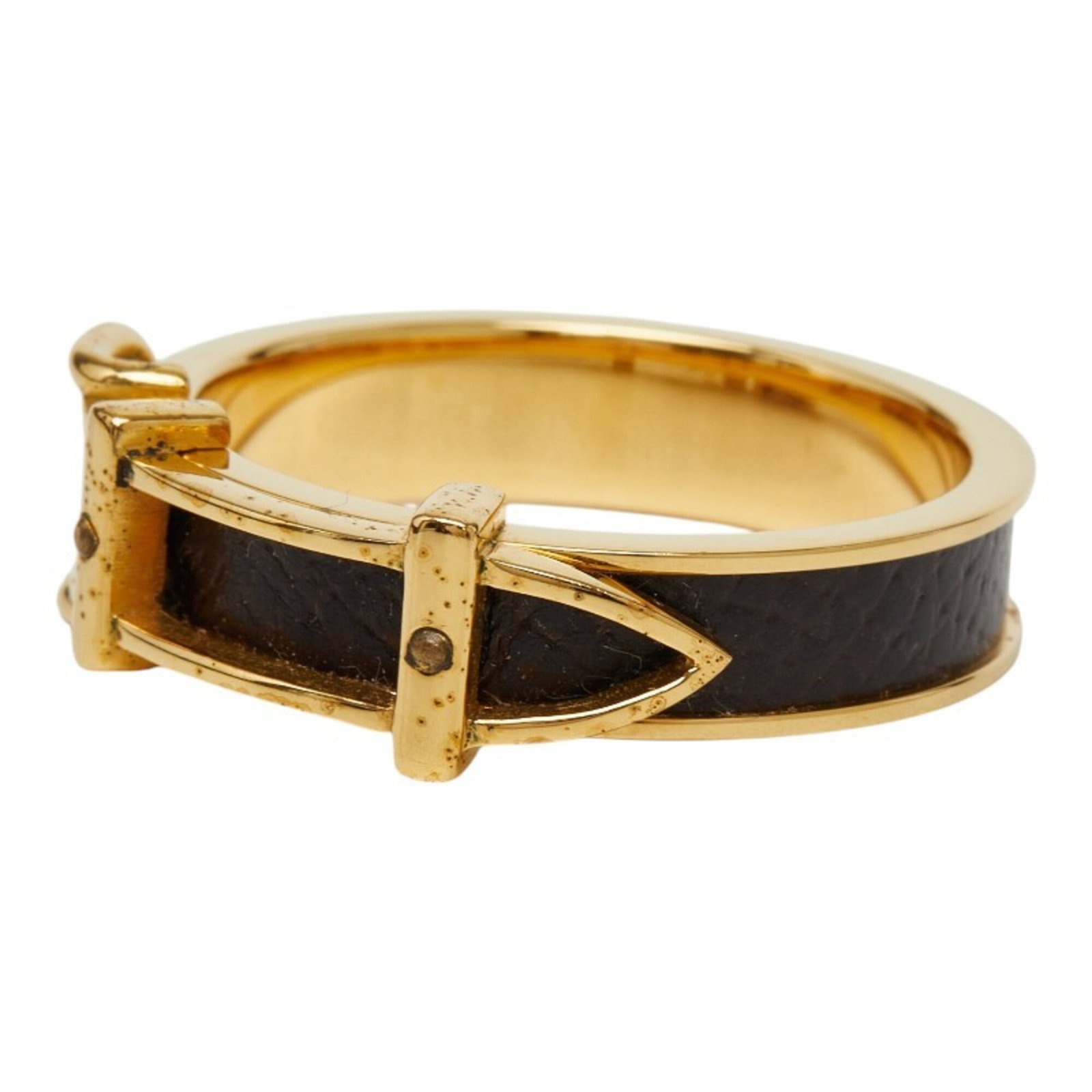 Hermes Leather Scarf Ring - 3