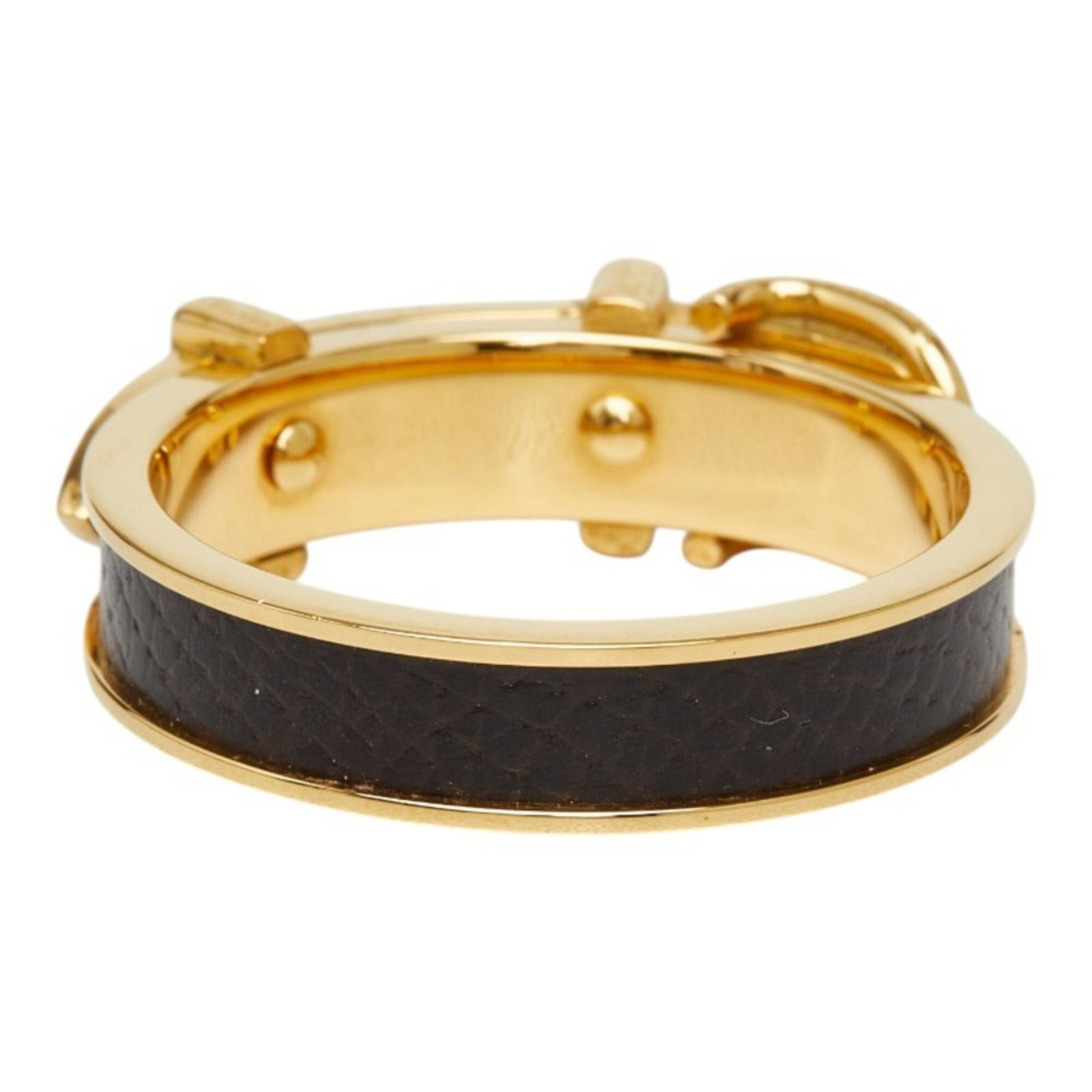 Hermes Leather Scarf Ring - 4