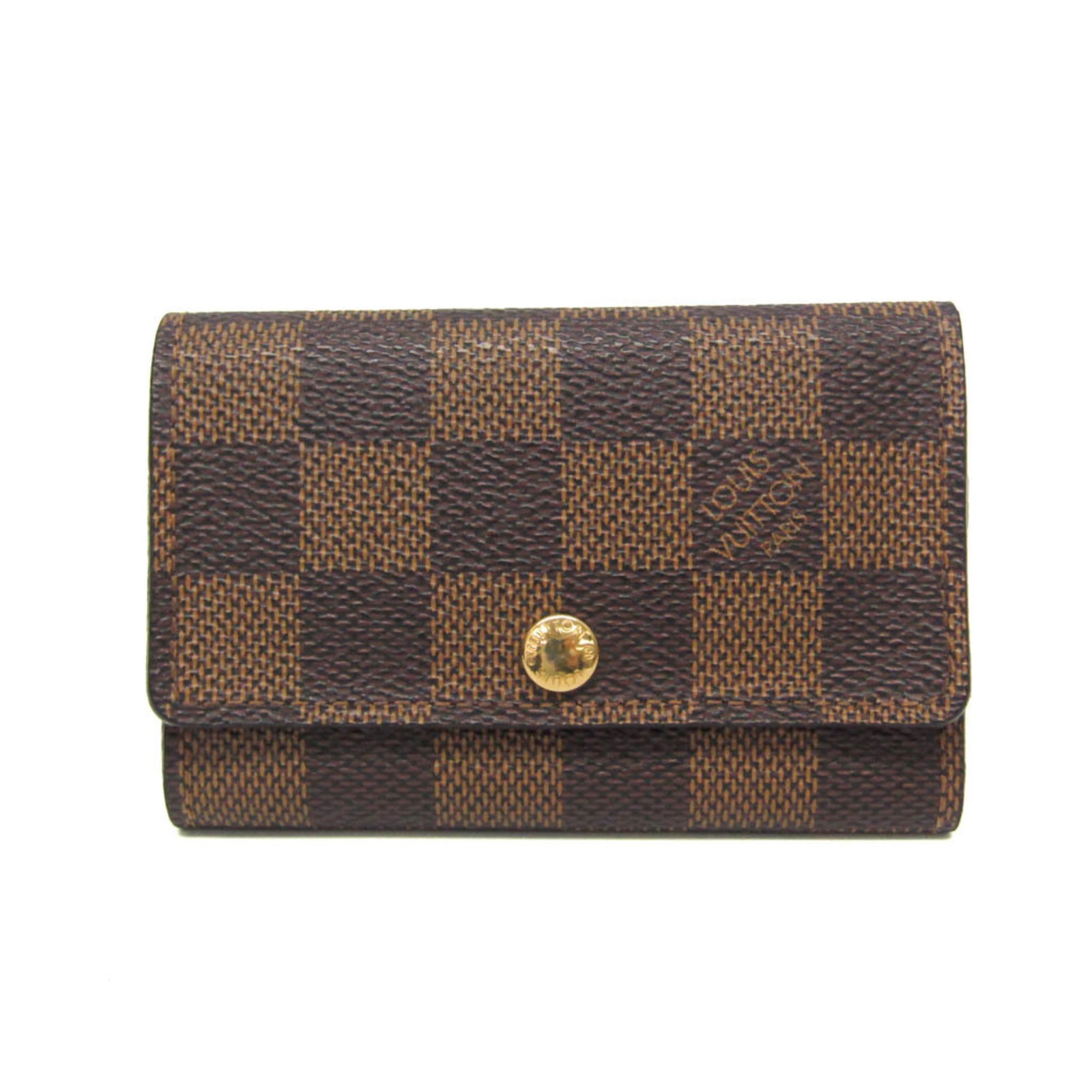 Keycase Damier Canvas Louis Vuitton: Keycase Damier Canvas Louis Vuitton Damier Canvas Louis Vuitton Keycase, a classic accessory featuring the iconic Damier pattern, is made from high-quality Damier Canvas and has a sleek, compact