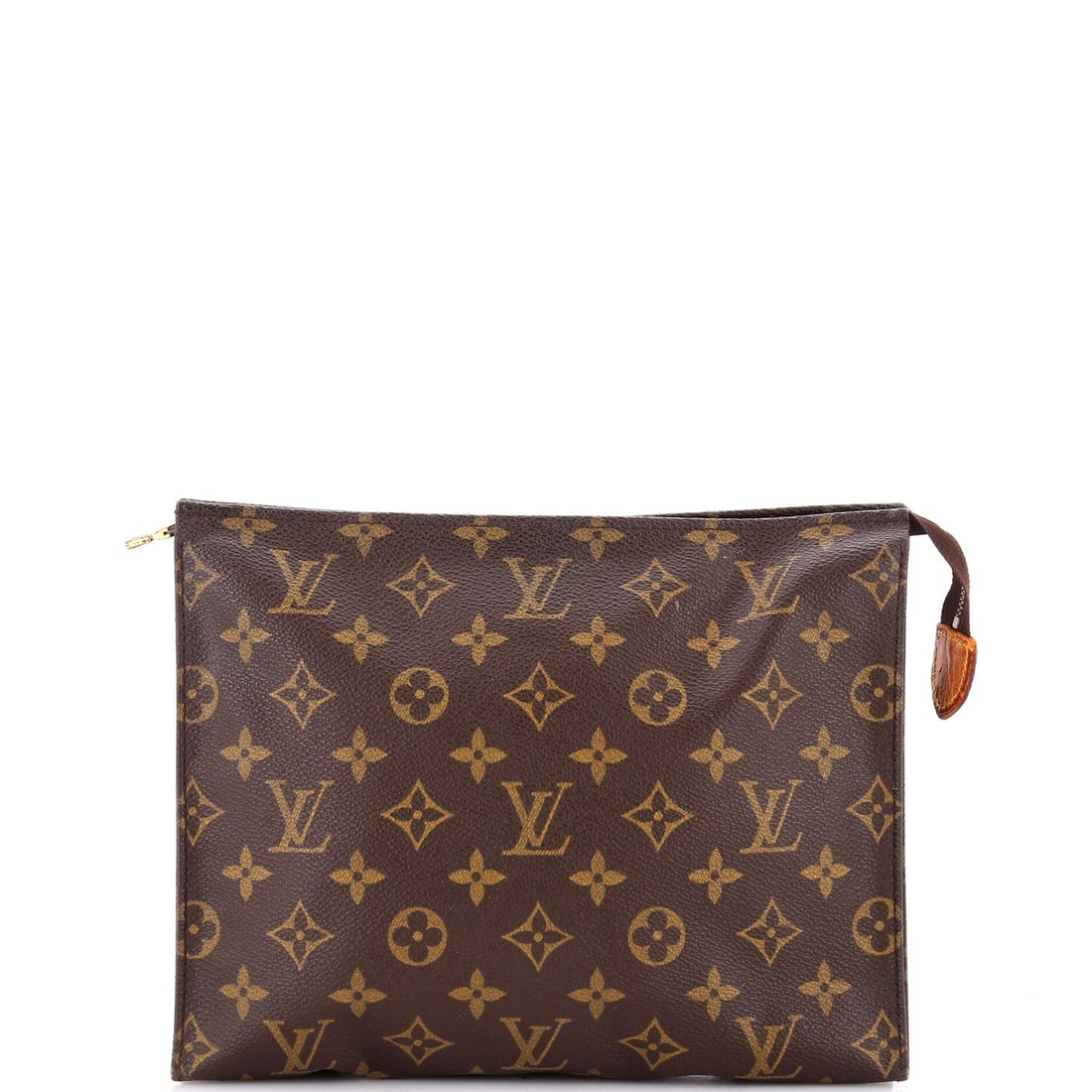 Monogram Canvas Toiletry Pouch NM Louis Vuitton: Monogram Canvas Toiletry Pouch NM Louis Vuitton Canvas Toilety Pouch in Monogram Canvas with Brown Exterior and Neutral Leather Interior, featuring gold hardware and a classic Louis Vuitton design.