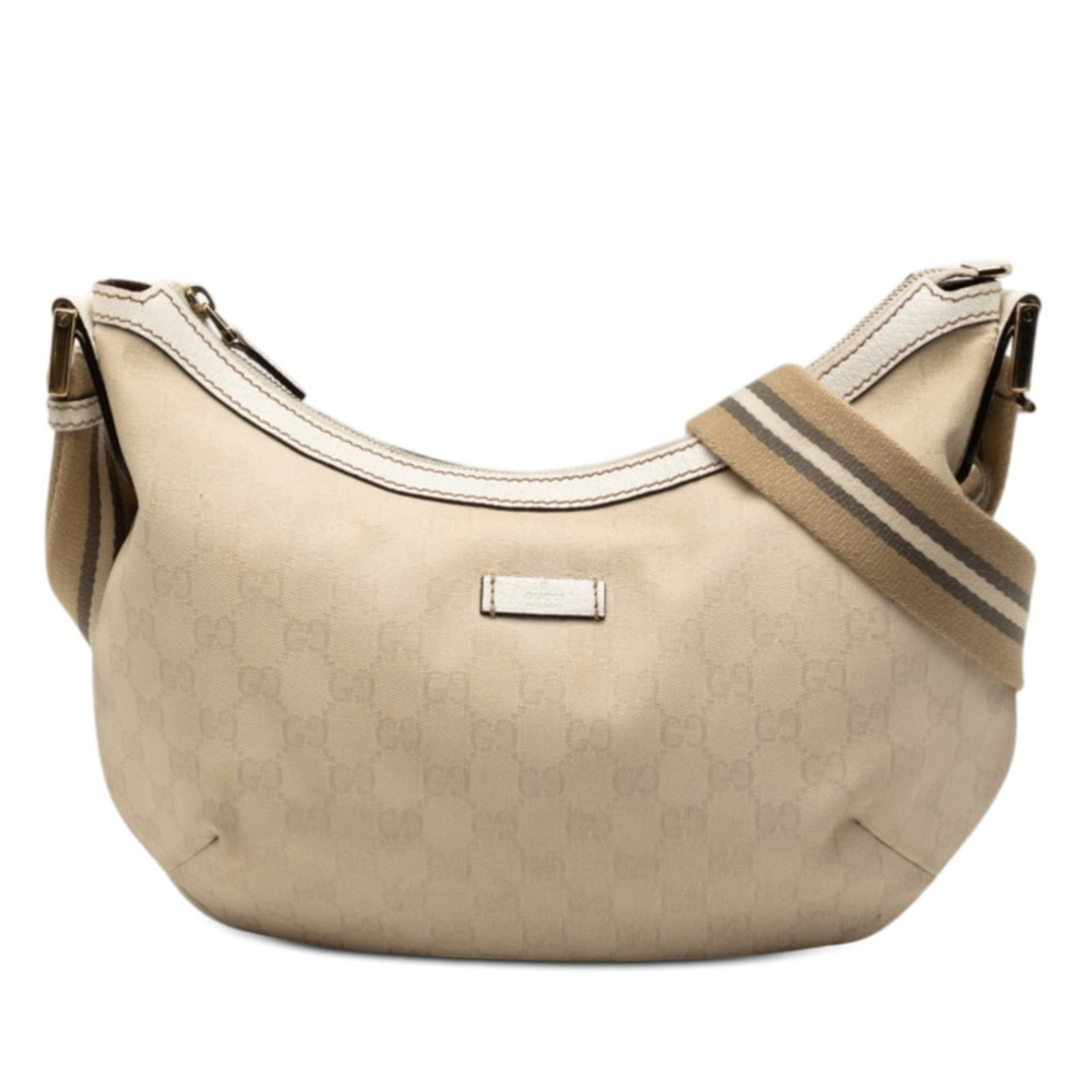 Shoulder Bag Gg Canvas: Shoulder Bag Gg Canvas The GG canvas shoulder bag boasts a timeless design with its classic beige and white color combination. Made from high-quality GG canvas material, this bag features a sleek and