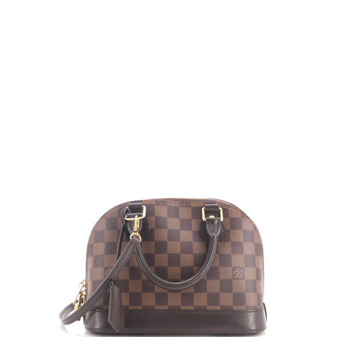 Louis Vuitton Alma Handbag Damier BB: Louis Vuitton Alma Handbag Damier BB The Louis Vuitton Alma Handbag Damier BB boasts a classic design with a timeless Damier BB pattern, perfectly captured in its brown canvas exterior. With a sturdy 