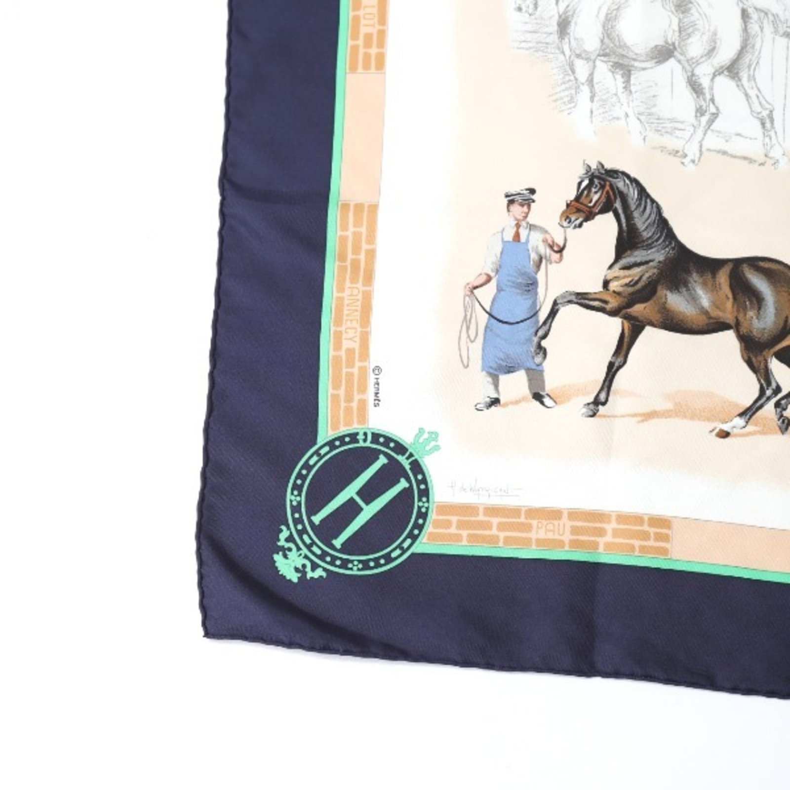 Silk Hermes Scarf - 3