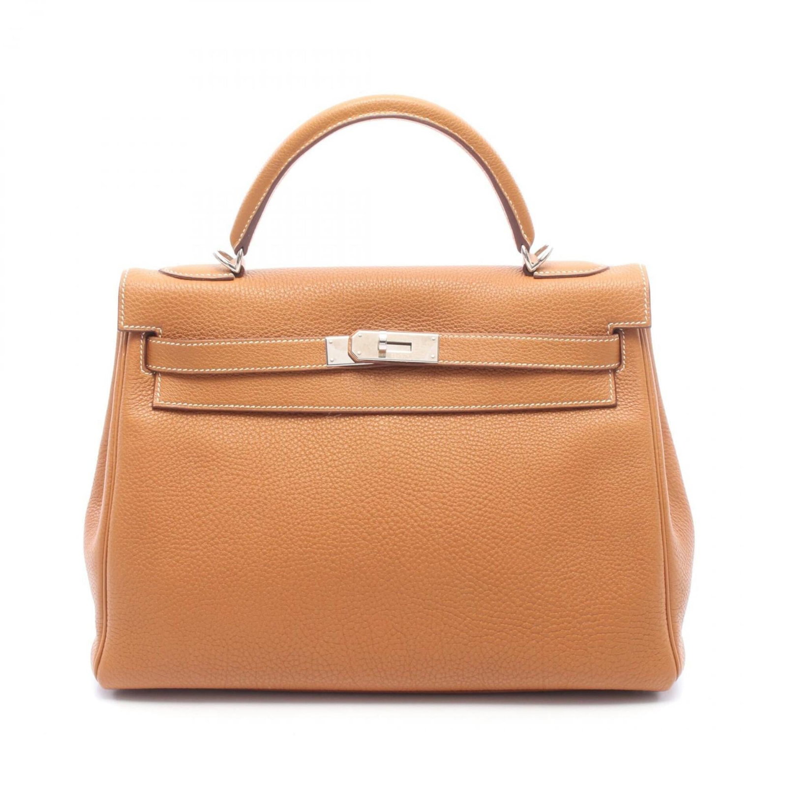 Hermes Handbag Togo Leather: Hermes Handbag Togo Leather Togo leather handbag from Hermes, featuring a classic design with a brown color and dimensions of 23cm x 32cm x 12cm. This stylish bag is made from high-quality Togo