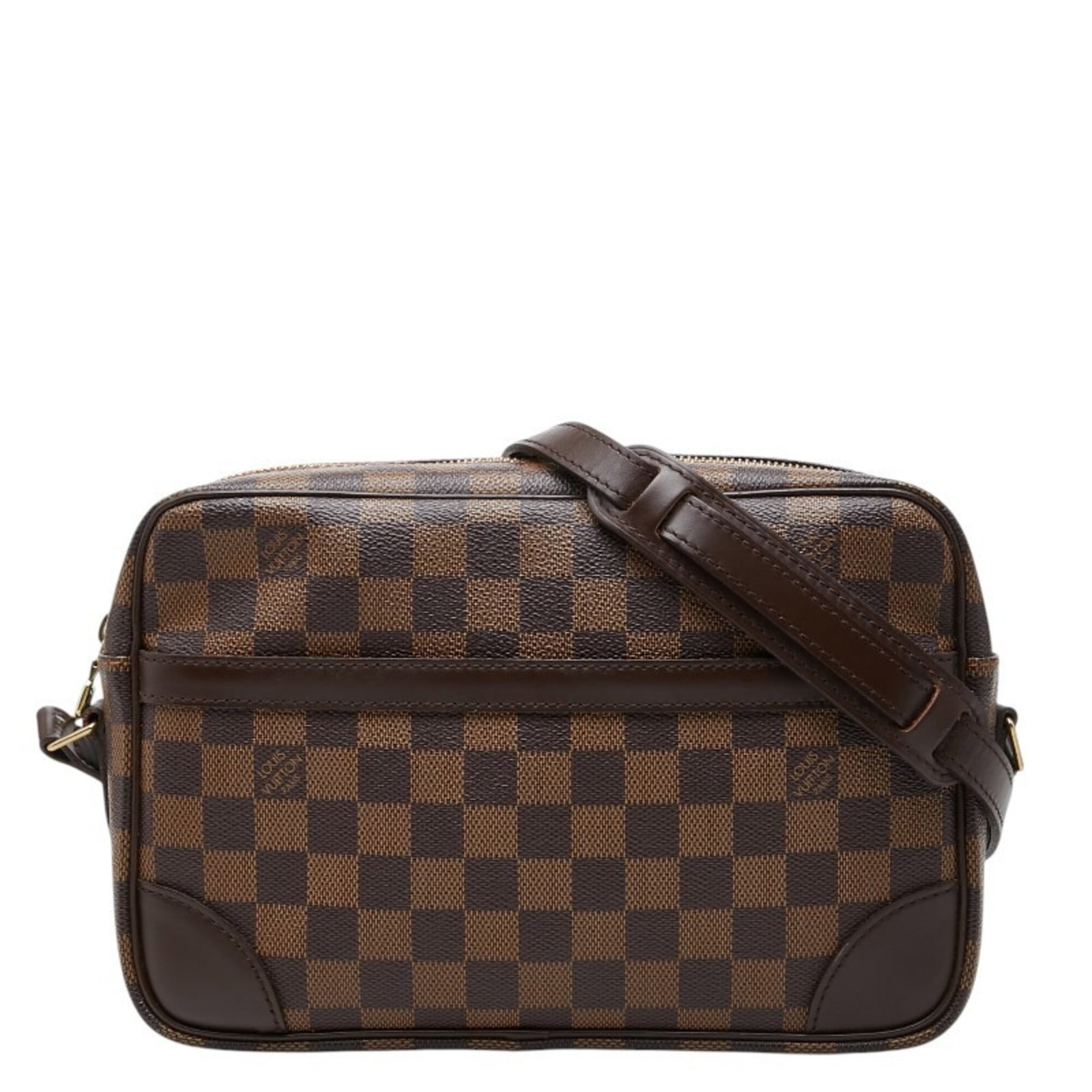 PVC Leather Louis Vuitton Shoulder Bag: PVC Leather Louis Vuitton Shoulder Bag PVC Leather Louis Vuitton Shoulder Bag in Brown. This shoulder bag features a unique combination of PVC and leather materials, with a distinctive brown color.
