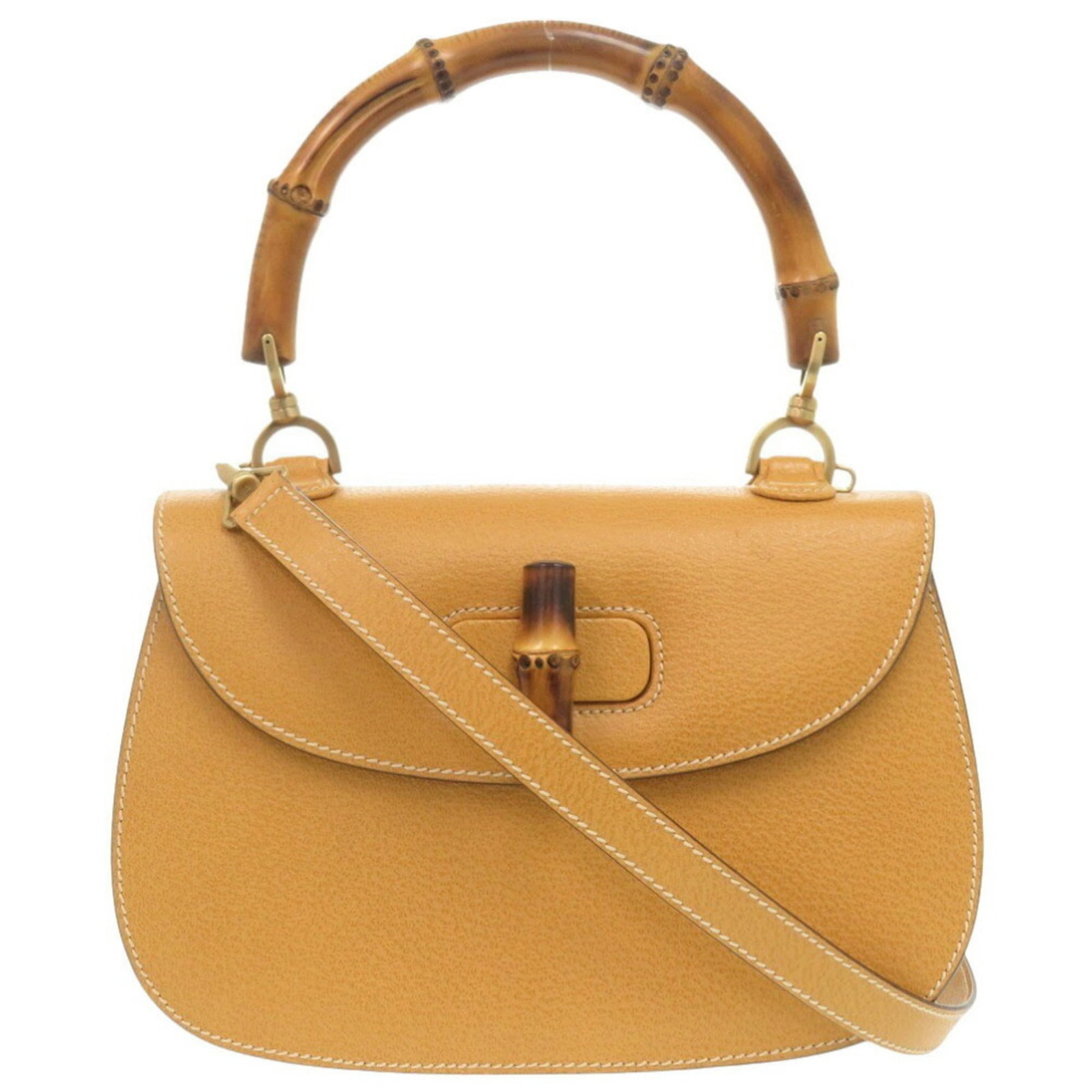 Handbag Leather Gucci - 2