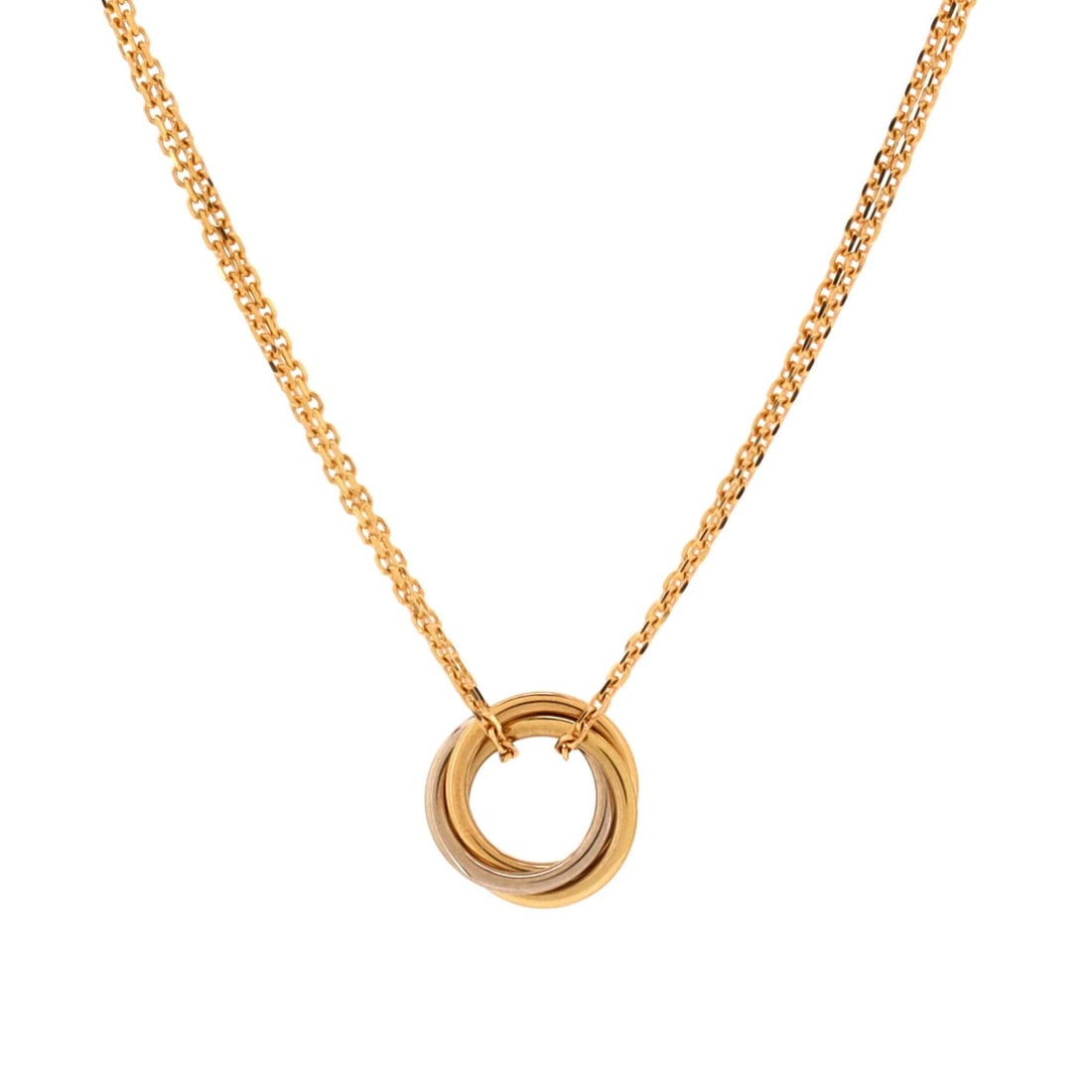 Choker Necklace Gold 18K Tricolor Cartier Trinity (1 of 3)