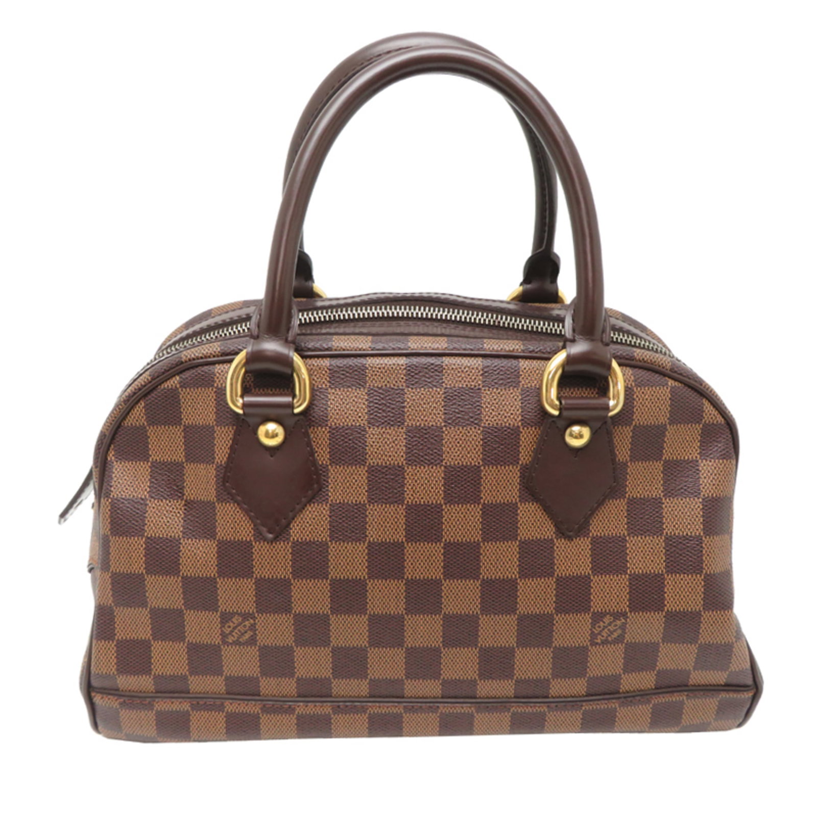 Damier Canvas Handbag Louis Vuitton: Damier Canvas Handbag Louis Vuitton Damier Canvas Handbag Louis Vuitton is made from high-quality Damier Canvas material and features a classic brown color. Measuring 18cm x 31cm x 15cm, this handbag