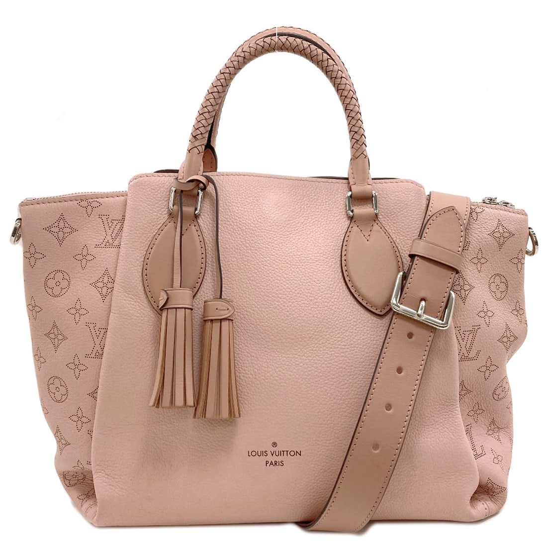 Mahinareza Handbag Haumea Handbag Omea M55033 Louis: Mahinareza Handbag Haumea Handbag Omea M55033 Louis Pink Mahinareza exterior, a distinctive touch for this LOUIS VUITTON Haumea Handbag, adds a unique flair to this style. Bearer of a signature, this