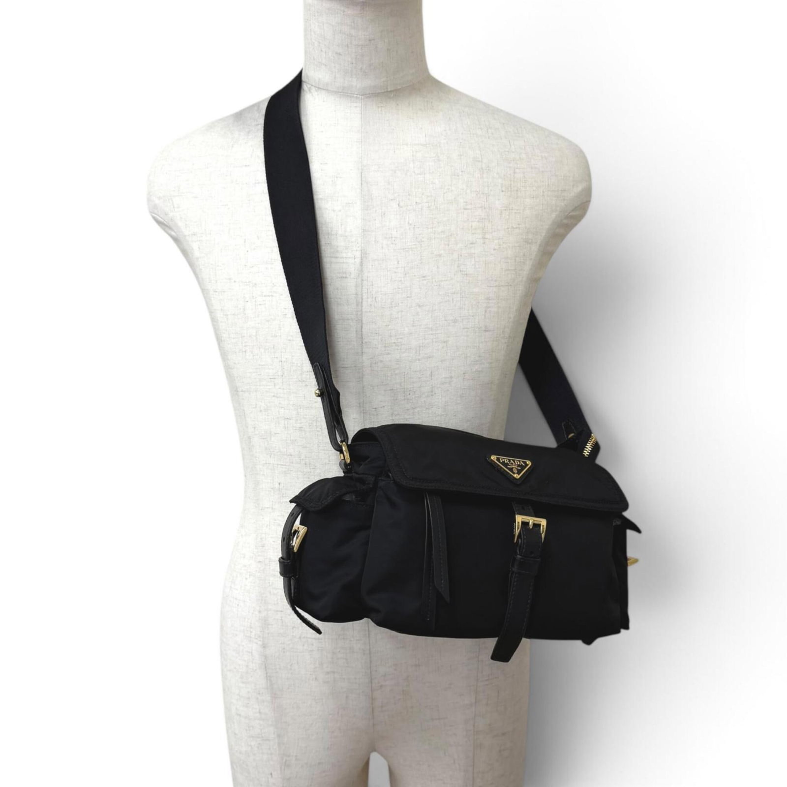 Prada Shoulder Bag Polyamide Leather - 3
