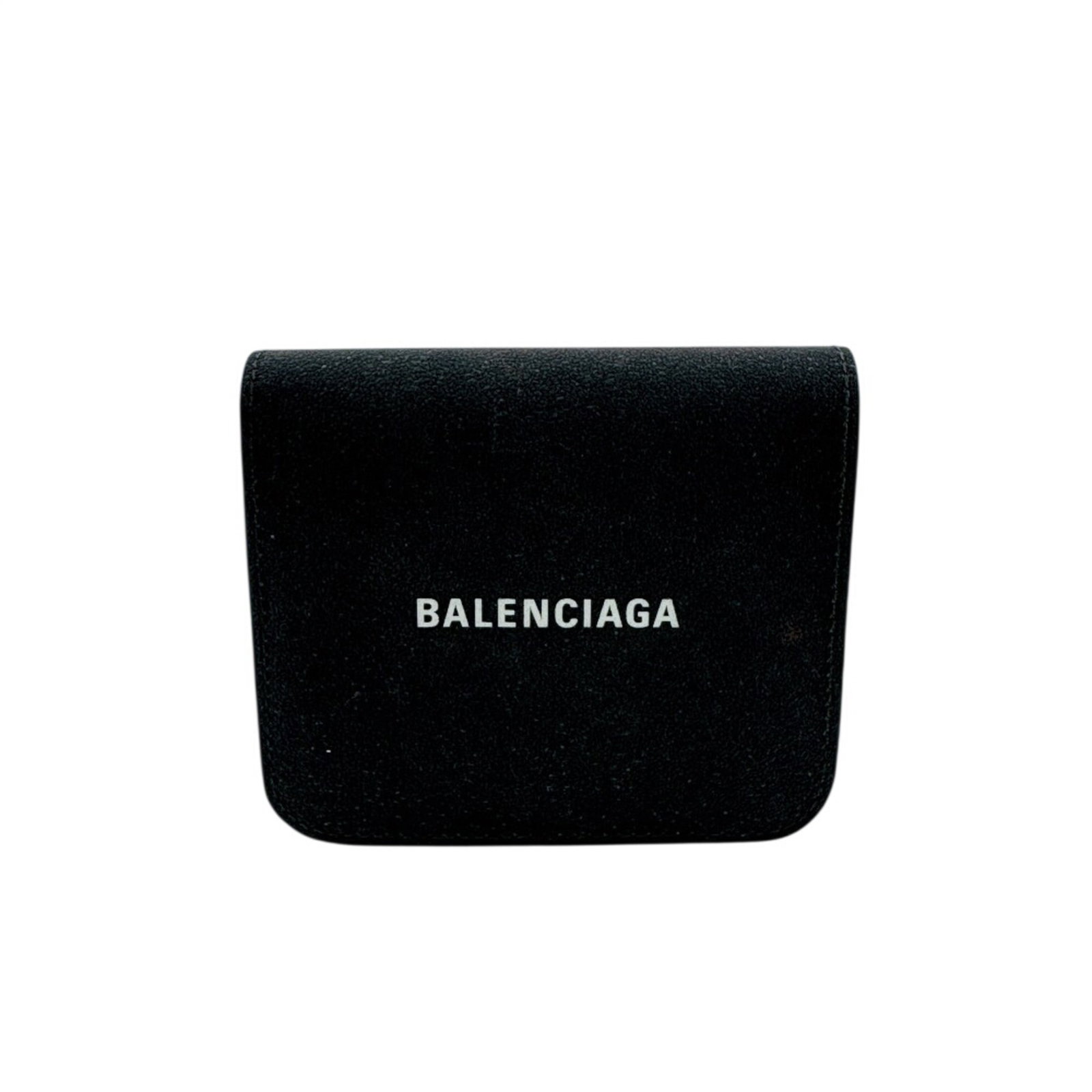 Balenciaga Wallet (Bi-Fold) Leather: Balenciaga Wallet (Bi-Fold) Leather Black leather bi-fold wallet from Balenciaga, measuring 9cm x 10cm. This sleek wallet features a classic design with clean lines and a simple, understated