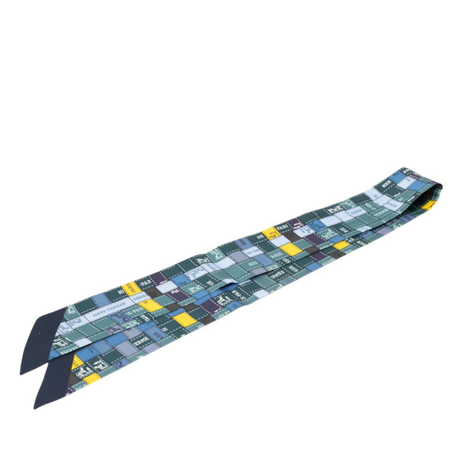 Silk Hermes Scarf: Silk Hermes Scarf Silk Hermes Scarf in Blue and Multi-color, featuring a stunning navy blue hue and intricate multi-color design. Made from high-quality silk, this scarf measures 85cm x 5cm, perfect