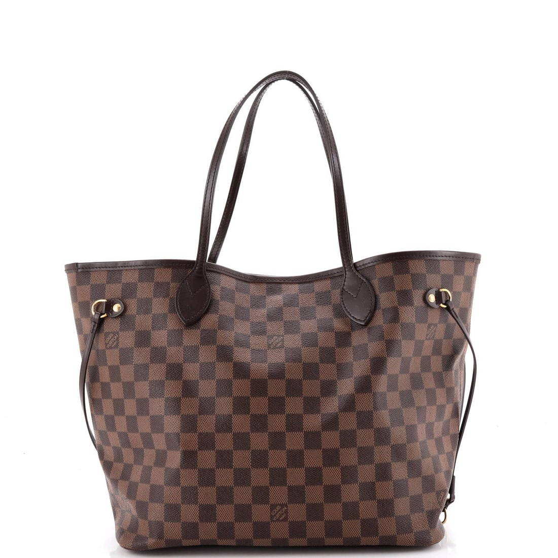 Louis Vuitton Neverfull NM Tote Damier MM: Louis Vuitton Neverfull NM Tote Damier MM Brown Louis Vuitton Neverfull NM Tote Damier MM in Good Condition. This classic tote features a canvas-coated exterior with minor creases and scuffs, and a