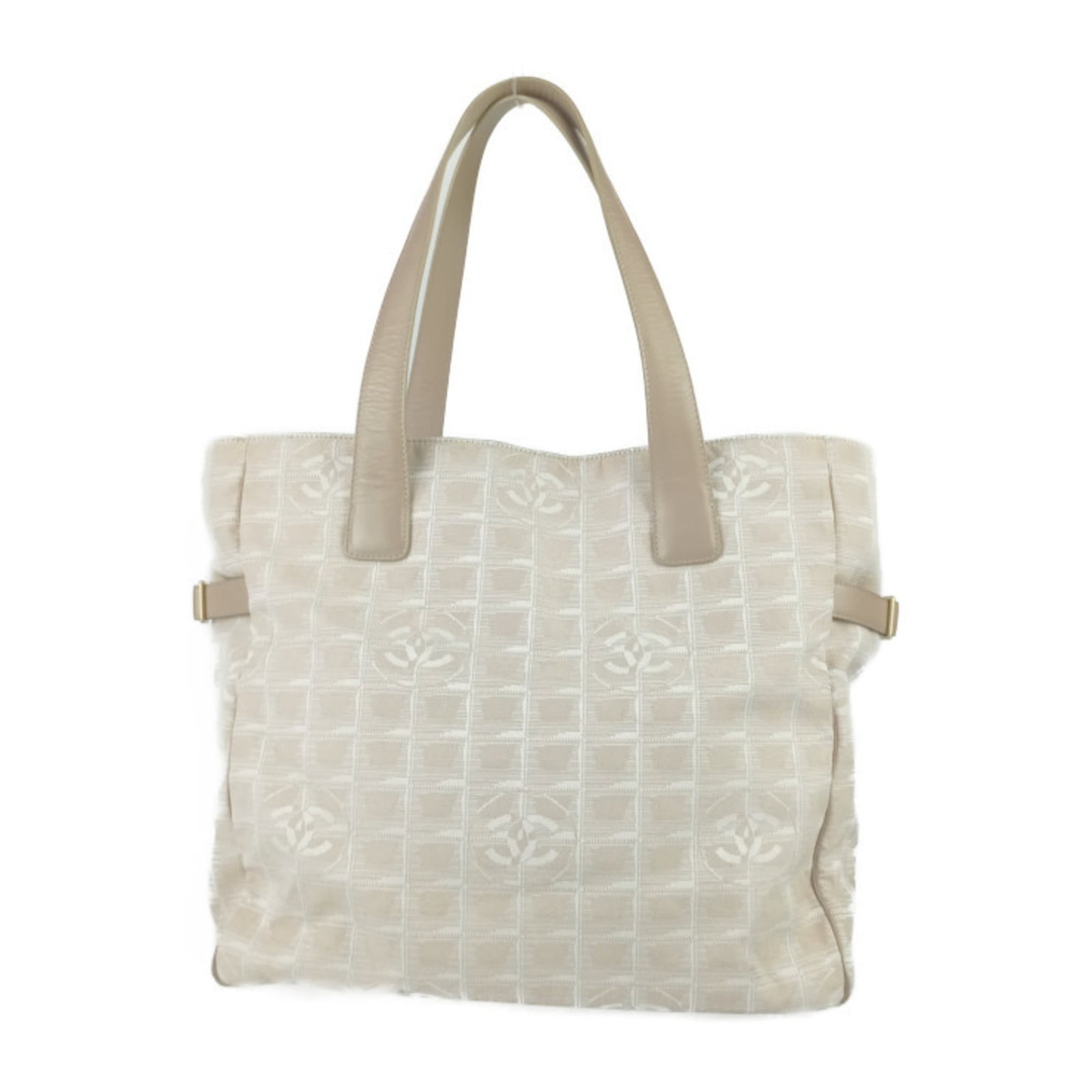 Canvas Handbag Bag Tote Chanel: Canvas Handbag Bag Tote Chanel Canvas Handbag Bag Tote Chanel is a high-quality, beige canvas tote bag with a classic design. Measuring 32.5cm x 34.5cm x 12.5cm, it features a 58.5cm long handle and c