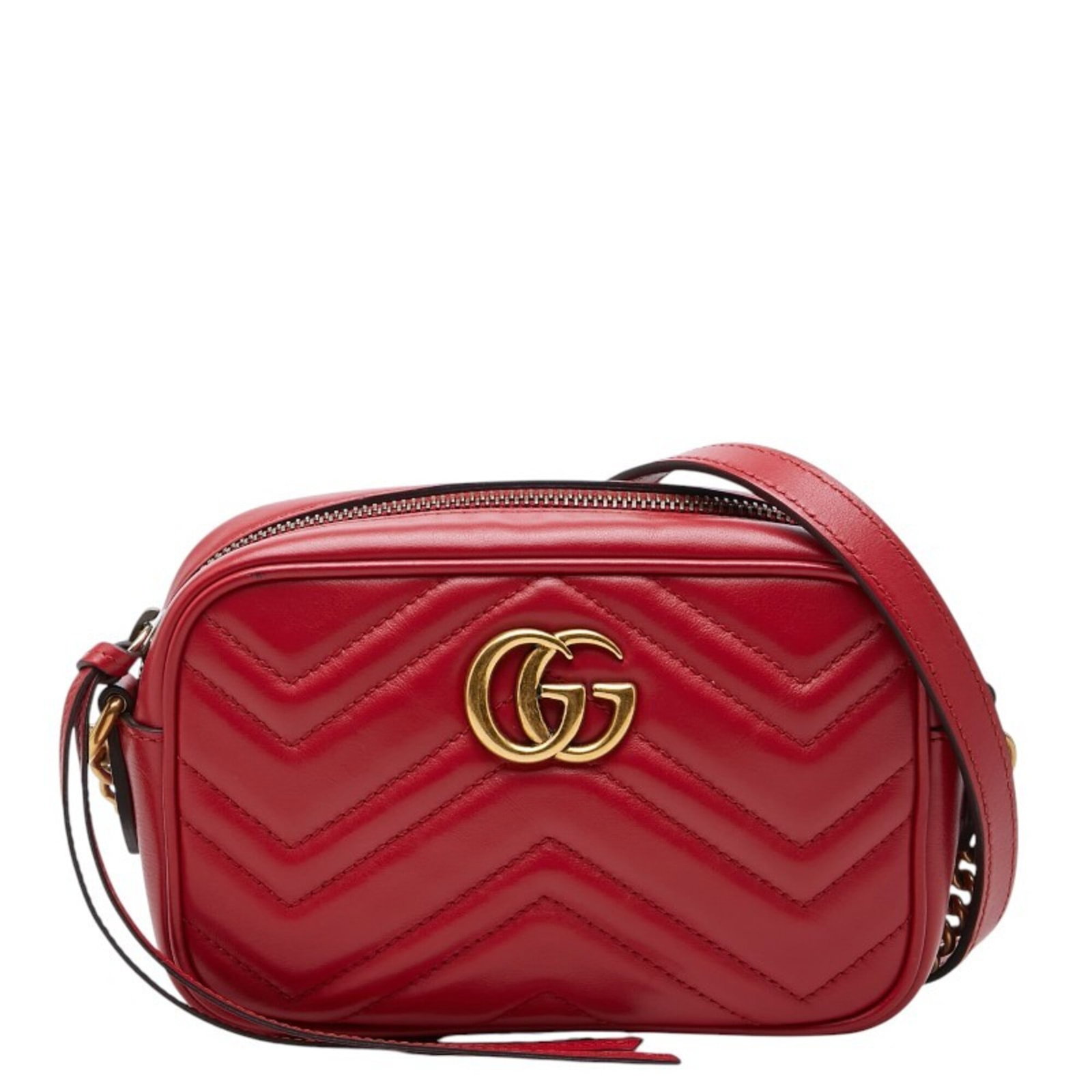 Shoulder Bag Leather: Shoulder Bag Leather Red leather shoulder bag with dimensions 12cm x 18cm x 5cm. Made from high-quality leather, this bag features a classic design. The bag bears a signature, a notable detail of its 
