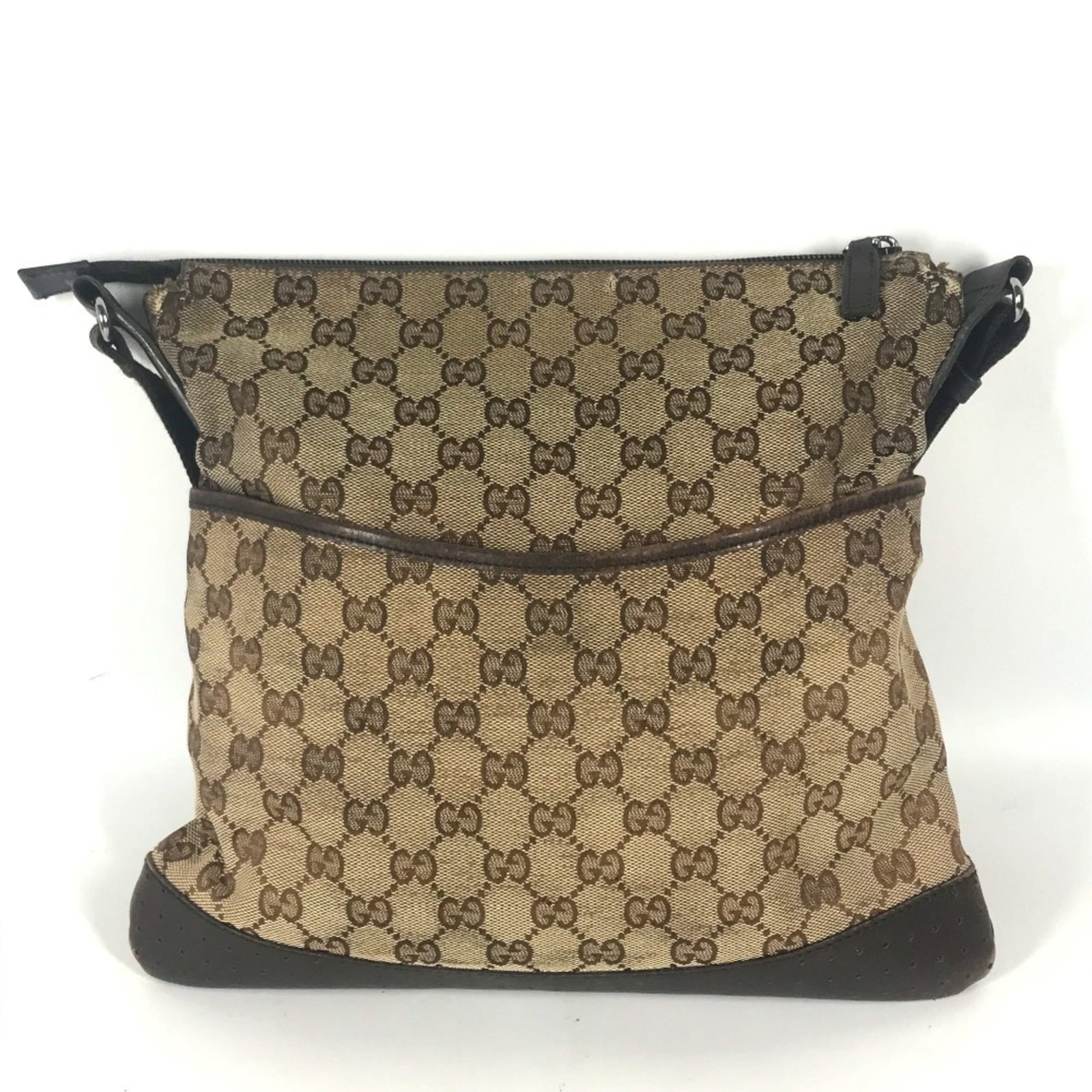 Gucci Messenger Bag Shoulder Bag Gg Canvas Leather: Gucci Messenger Bag Shoulder Bag Gg Canvas Leather Gucci's iconic Messenger Bag Shoulder Bag is a stylish and versatile accessory, featuring a combination of GG canvas and leather materials in a