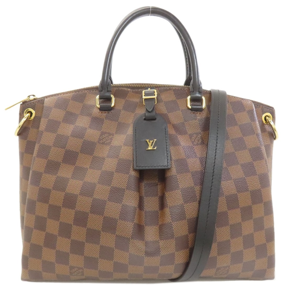 Louis Vuitton N45283 Odeon Mm Handbag Damier Canvas: Louis Vuitton N45283 Odeon Mm Handbag Damier Canvas Brown Damier canvas exterior, a classic look from LOUIS VUITTON's iconic Odeon Mm Handbag. This stylish handbag features a timeless design that