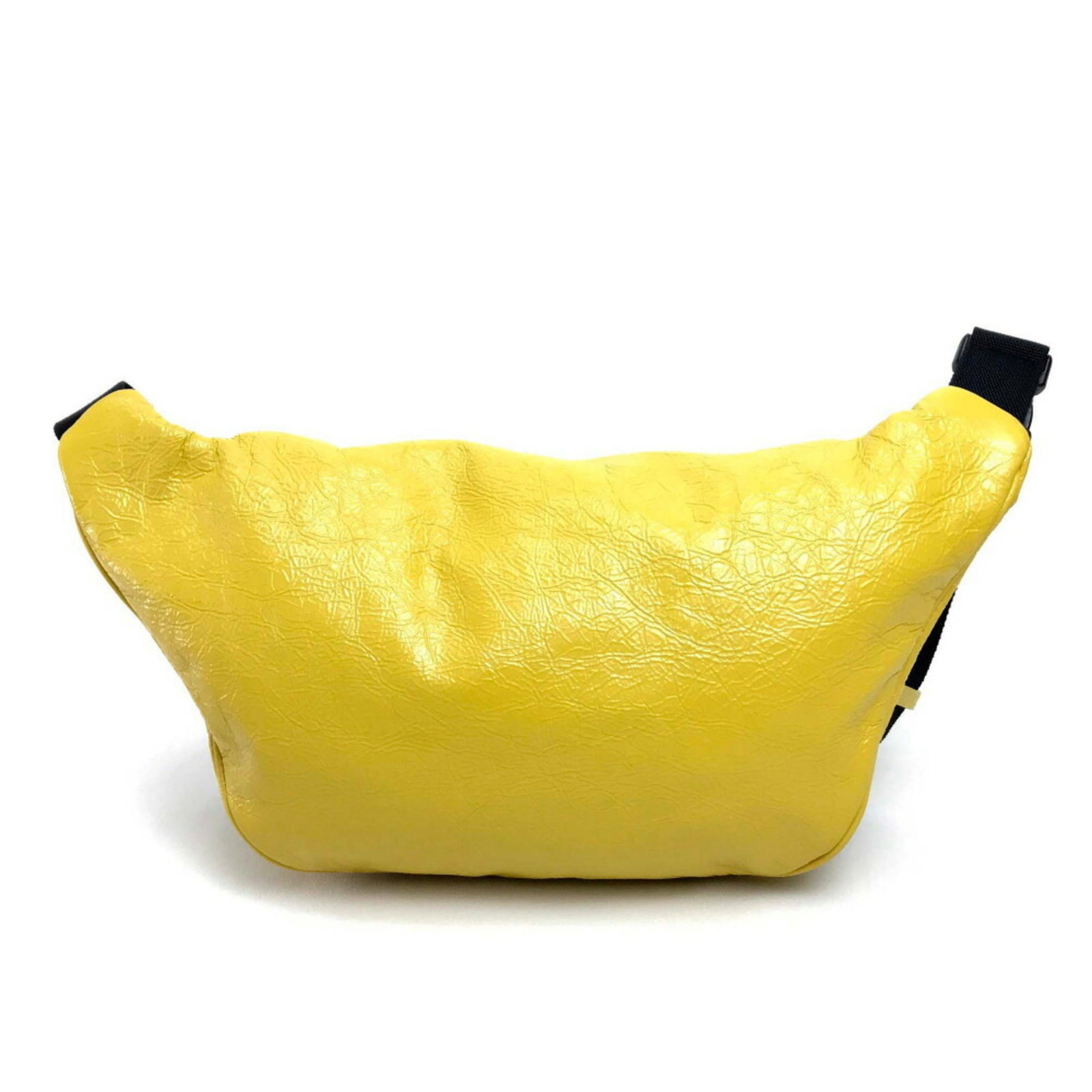 Bag Leather Sling Balenciaga: Bag Leather Sling Balenciaga Yellow Balenciaga leather sling bag with a 19.5cm x 19.5cm size. Made from high-quality leather, this bag features a classic design with a simple and sleek silhouette.